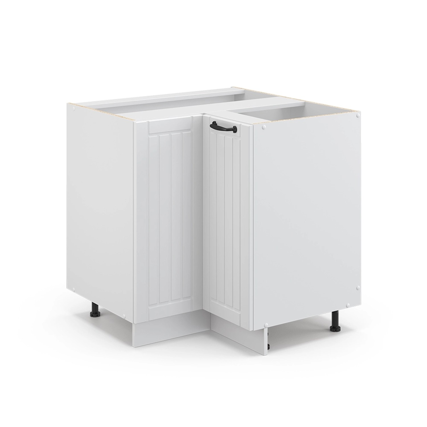 Vicco Eckunterschrank Fame-Line, Weiß Landhaus/Weiß, 80.5 günstig online kaufen