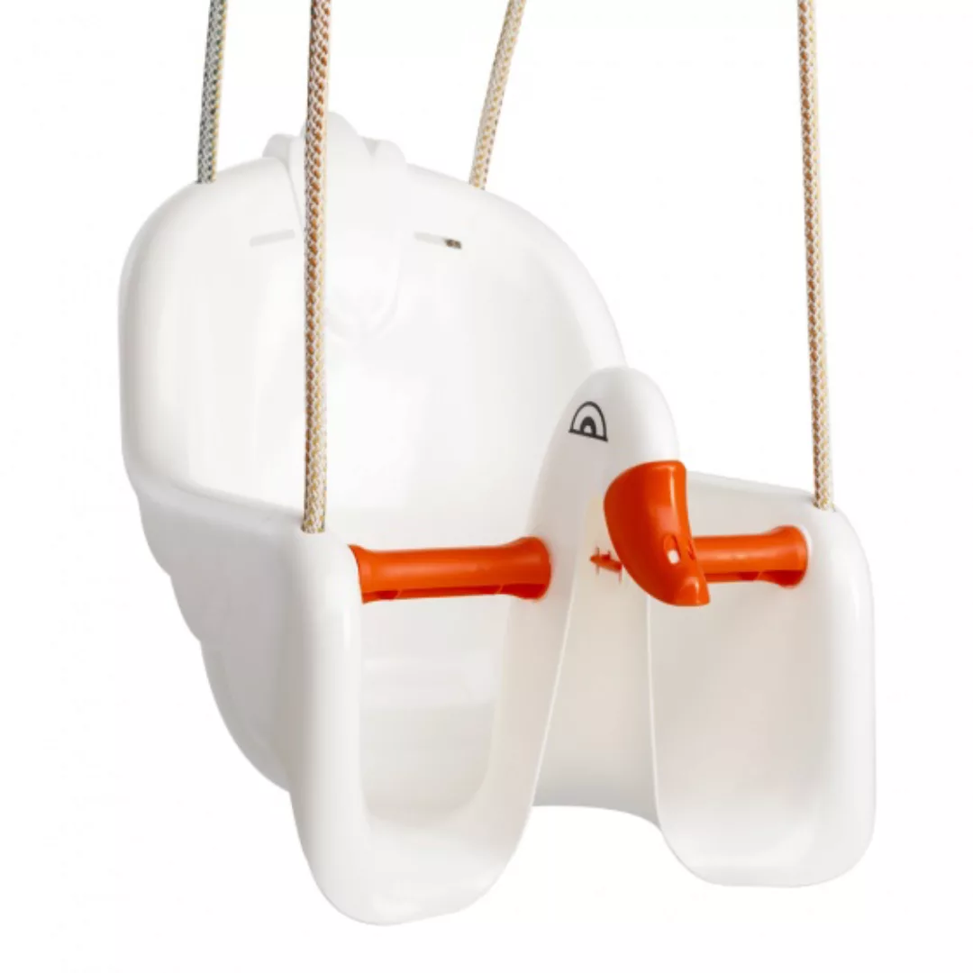 Babyschaukelsitz Swan Weiß/orange günstig online kaufen