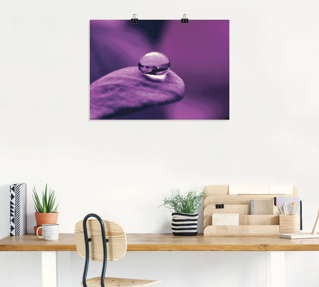 Artland Wandbild »Amethyst«, Blumen, (1 St.), als Leinwandbild, Poster, Wan günstig online kaufen