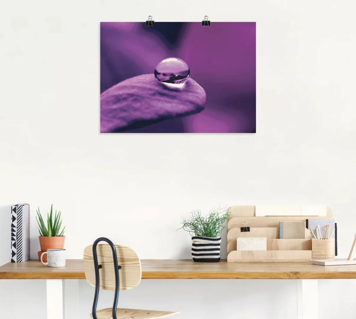 Artland Wandbild "Amethyst", Blumen, (1 St.), als Leinwandbild, Poster, Wan günstig online kaufen