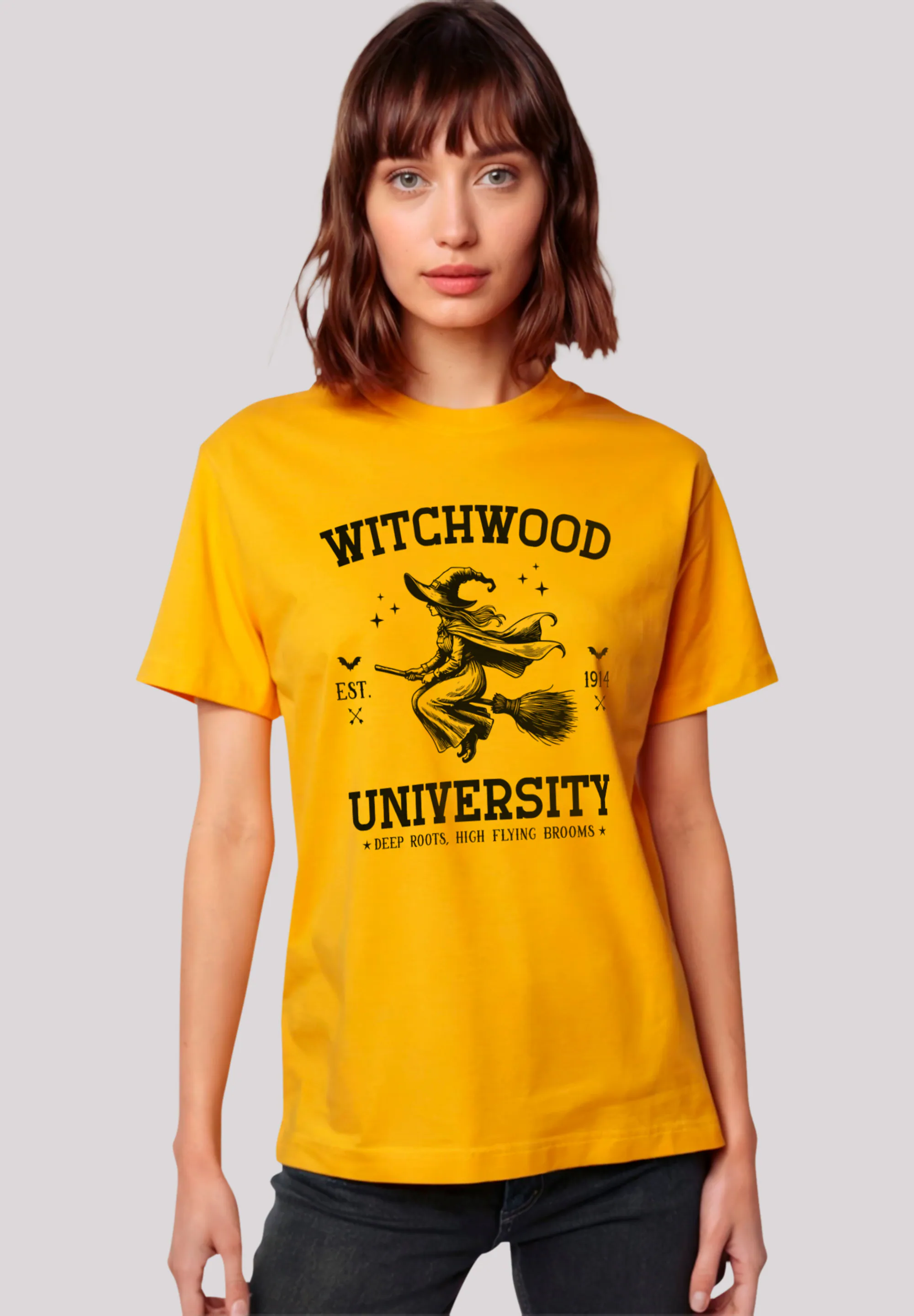 F4NT4STIC T-Shirt "Halloween University witchwood", Premium Qualität, Unise günstig online kaufen