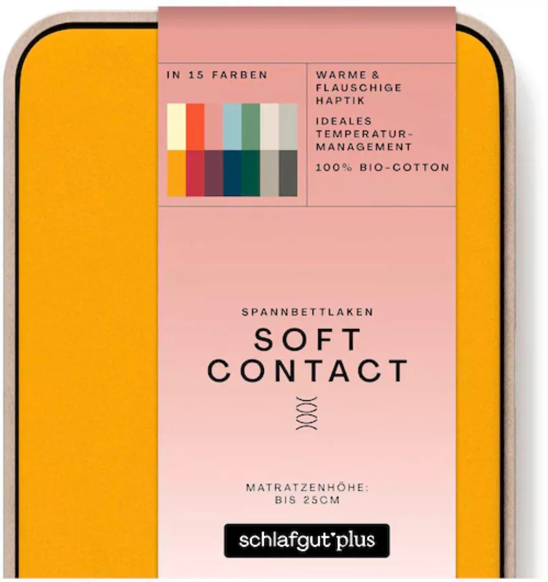 Schlafgut Spannbettlaken »Soft Contact«, 100% Bio Baumwolle günstig online kaufen