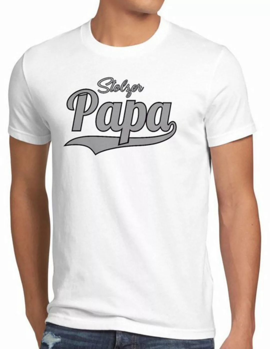 style3 Print-Shirt Herren T-Shirt Stolzer Papa Vater Dad Spruchshirt Funshi günstig online kaufen