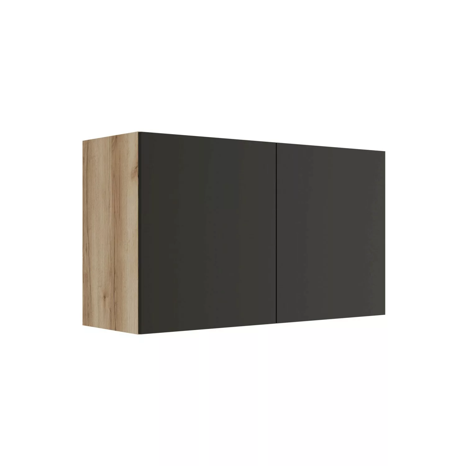 Optifit Oberschrank 100 x 57,6 x 34,6 cm Noah420 Anthrazit Wildeiche NB günstig online kaufen