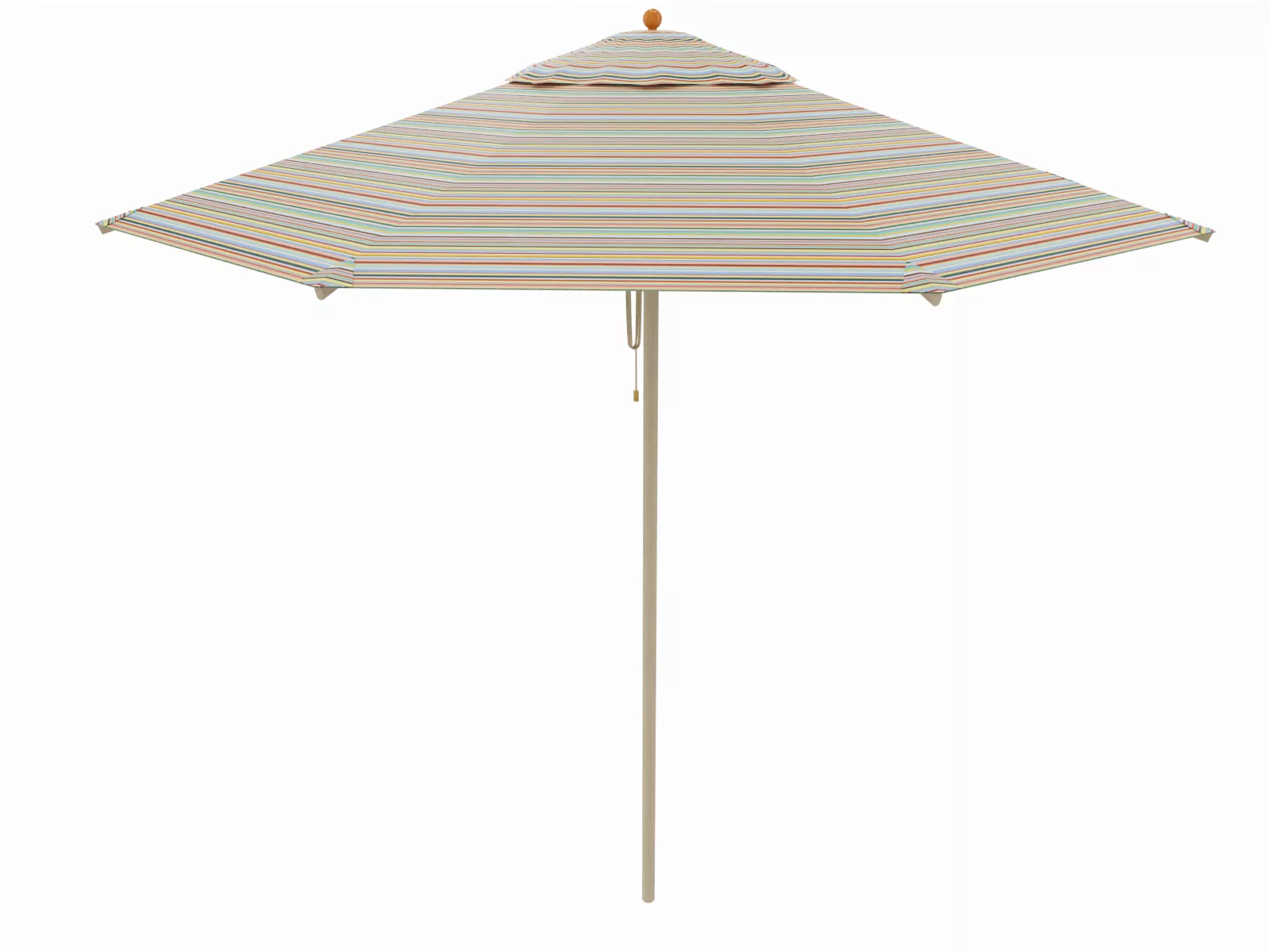 Runder Sonnenschirm Ø 250 cm Klassiker Multicolor mini, mit Flaschenzug günstig online kaufen