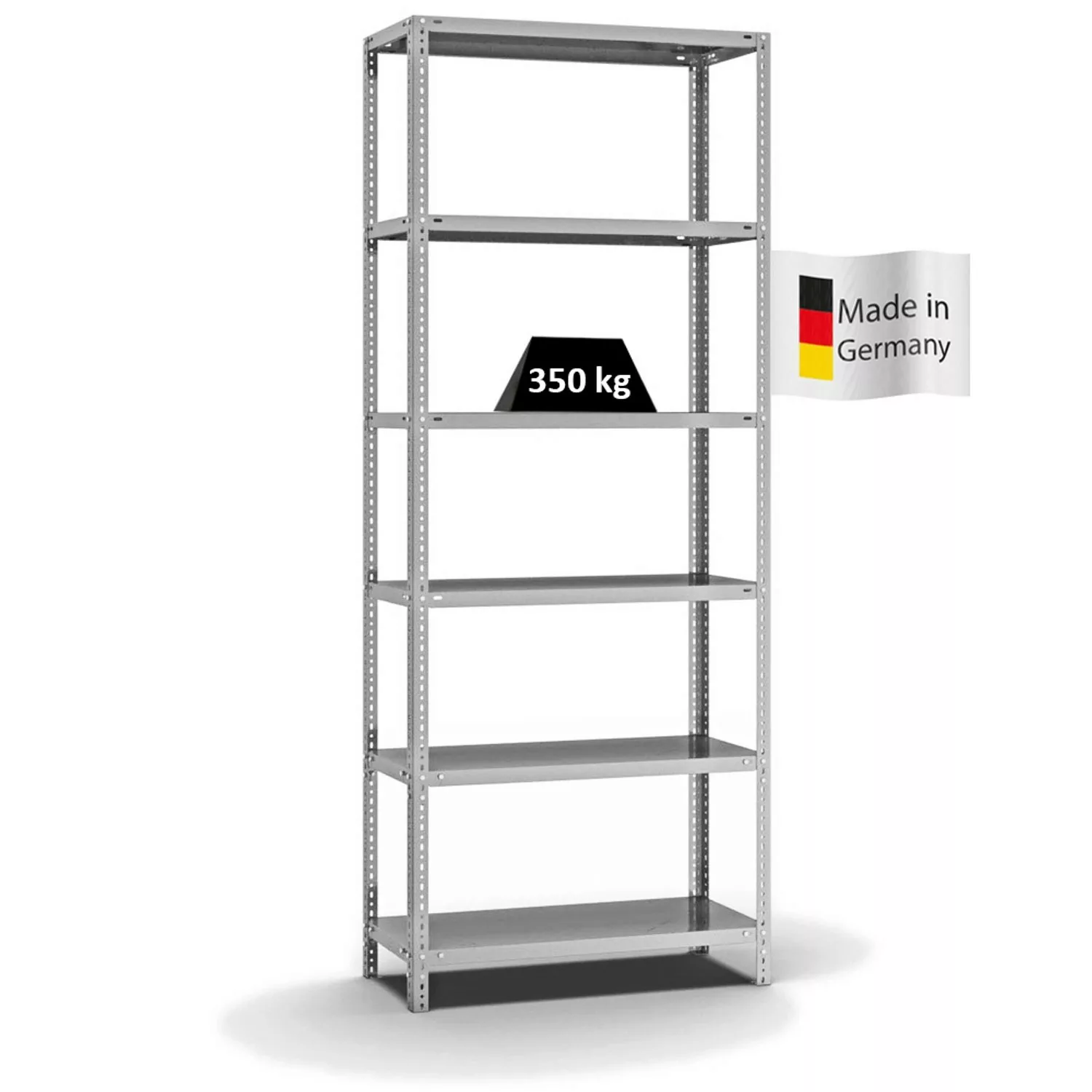 PROREGAL Fachbodenregal Schraubsystem Heavy-Duty Grundregal HxBxT 250 x 100 günstig online kaufen