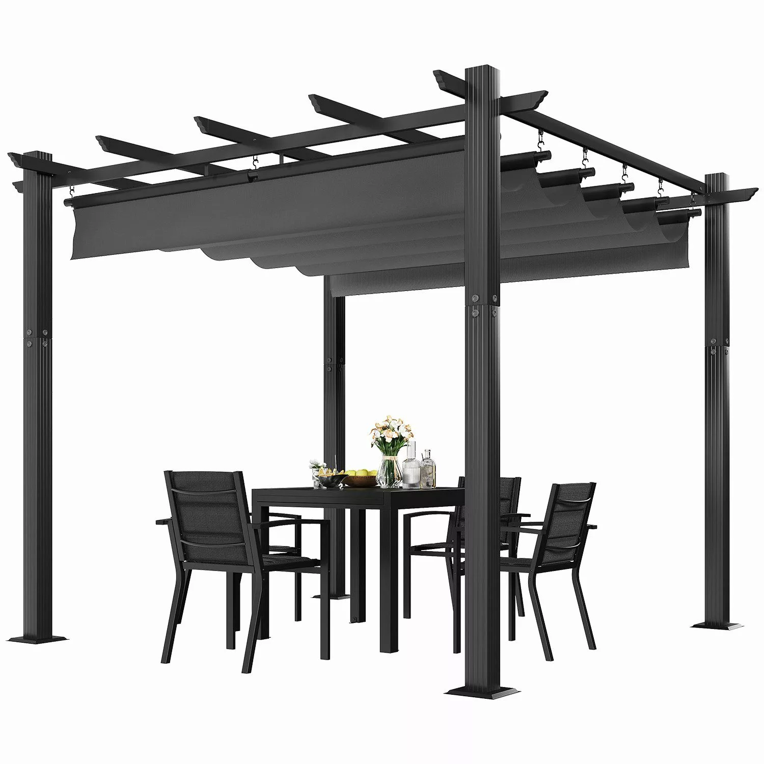 GUNJI Pavillon Verdickter Aluminiumrahmen 300/400 cm günstig online kaufen