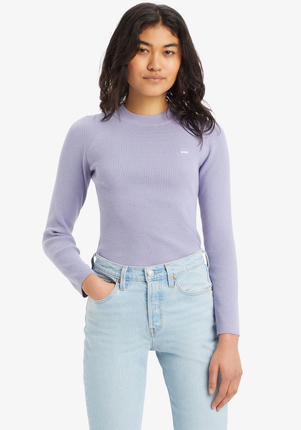 Levi's® Strickpullover CREW RIB SWEATER mit Batwing Logo günstig online kaufen