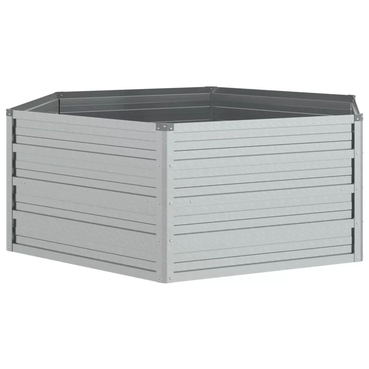 Garten-hochbeet 129x45 Cm Verzinkter Stahl Silber günstig online kaufen