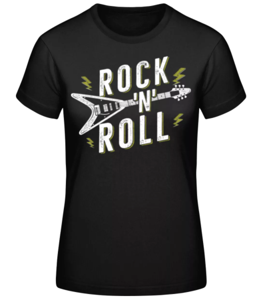 Rock And Roll Gitarre · Frauen Basic T-Shirt günstig online kaufen