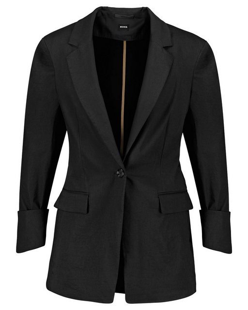 BOSS Blusenblazer Damen Blazer aus Leinenmix JASENA Regular Fit (1-tlg) günstig online kaufen