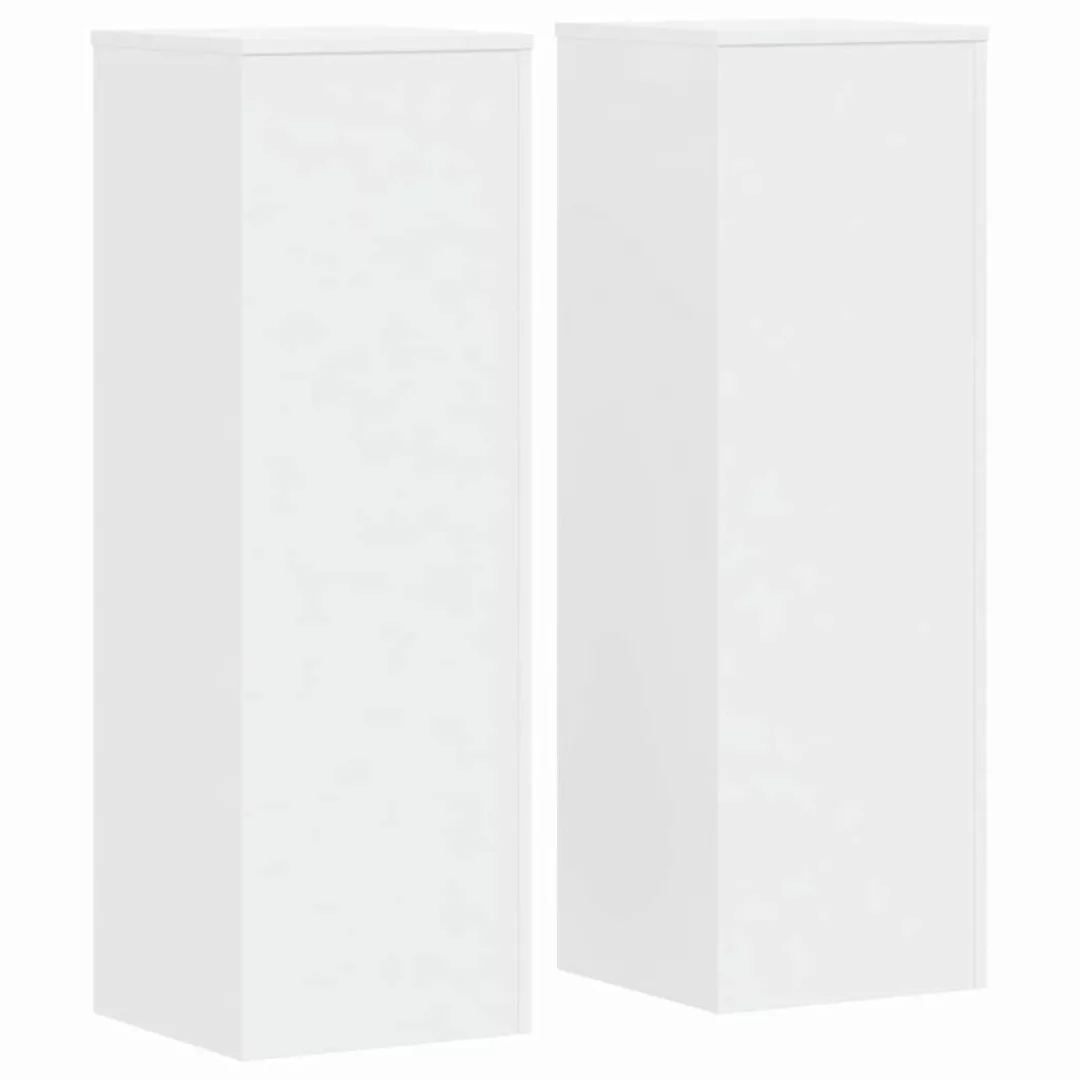 vidaXL Blumenständer Pflanzenständer 2 Stk. Weiß günstig online kaufen