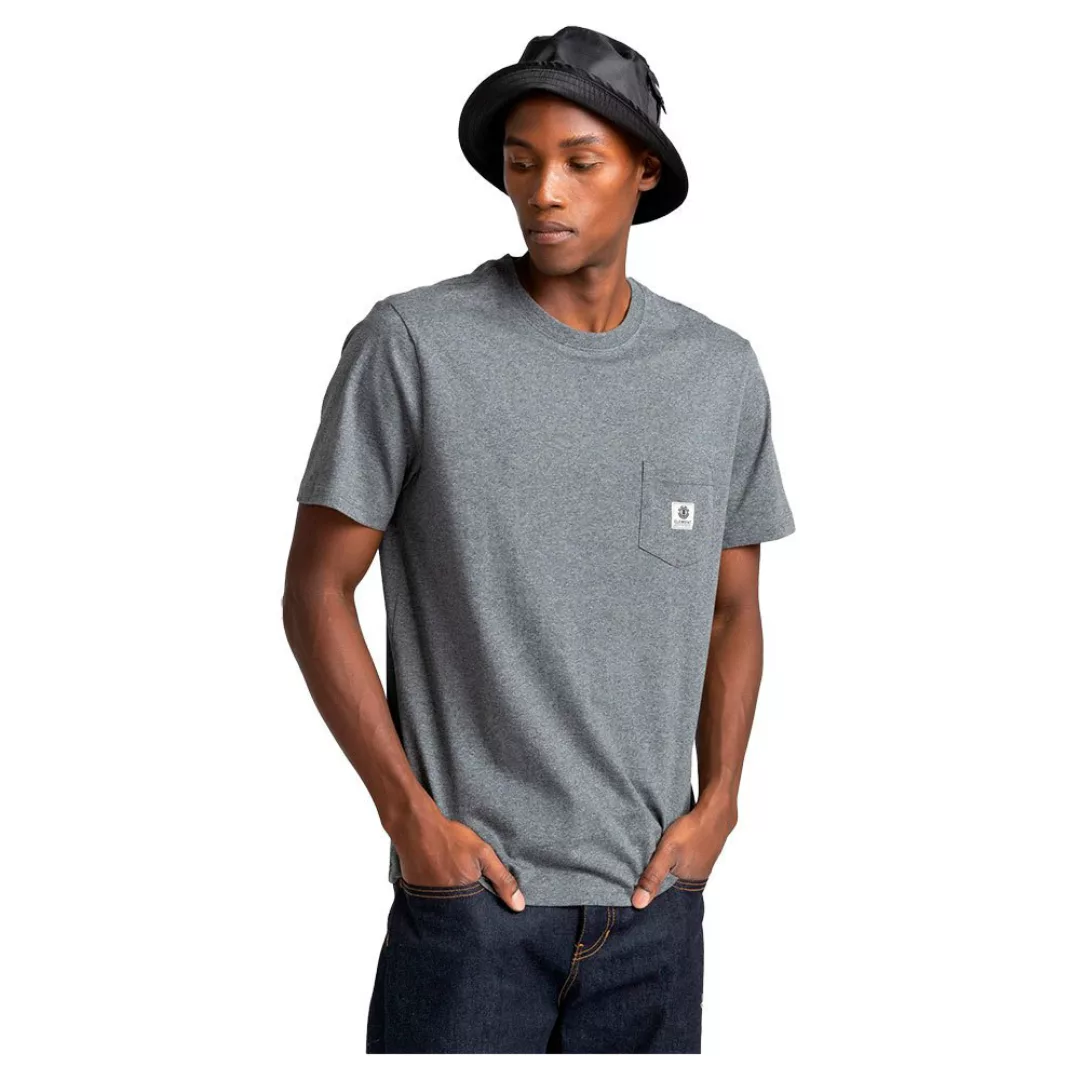 Element Basic Pocket Label Kurzärmeliges T-shirt S Charcoal Heathe günstig online kaufen
