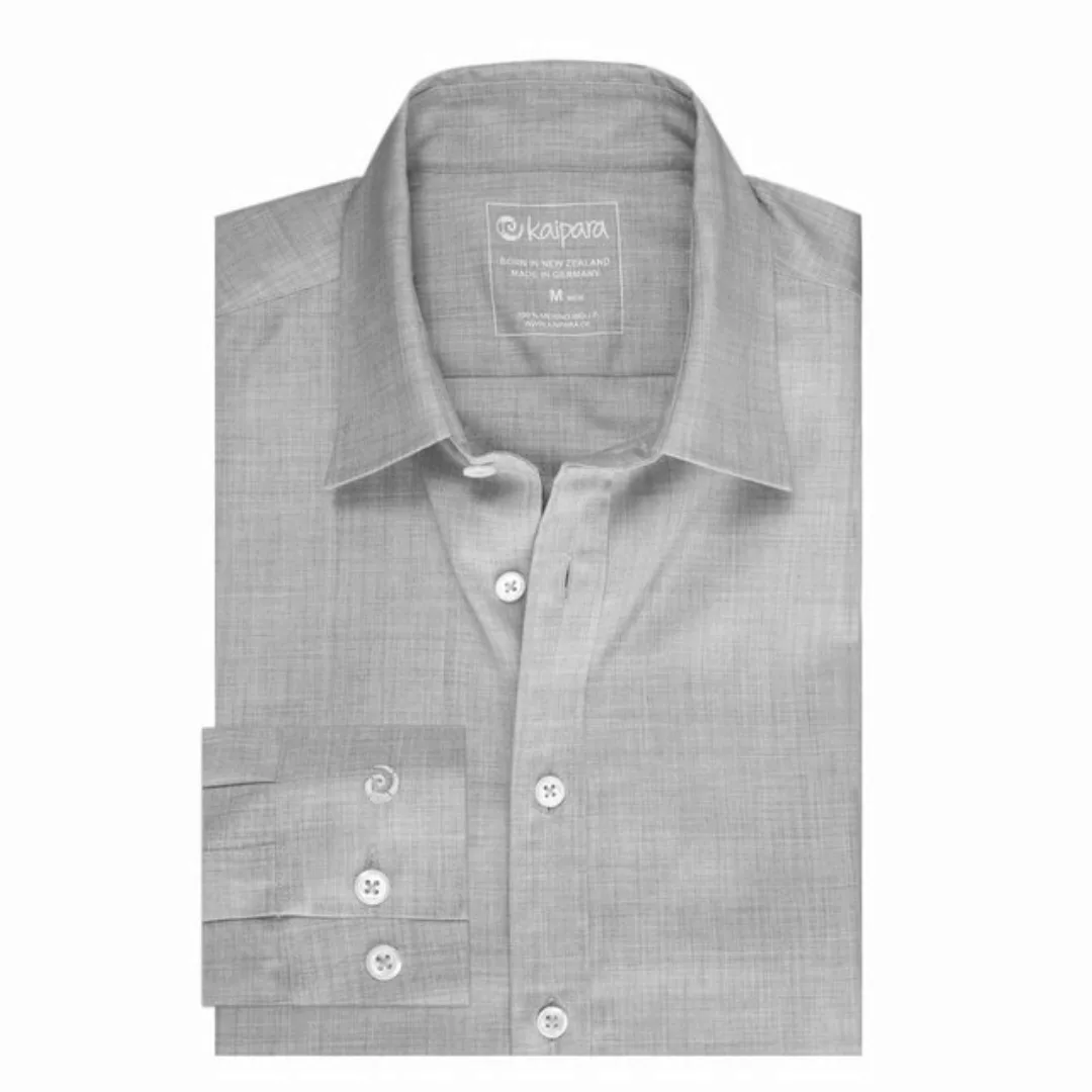 Kaipara - Merino Sportswear Langarmhemd URBAN Merino Hemd Slimfit 200 (1-tl günstig online kaufen