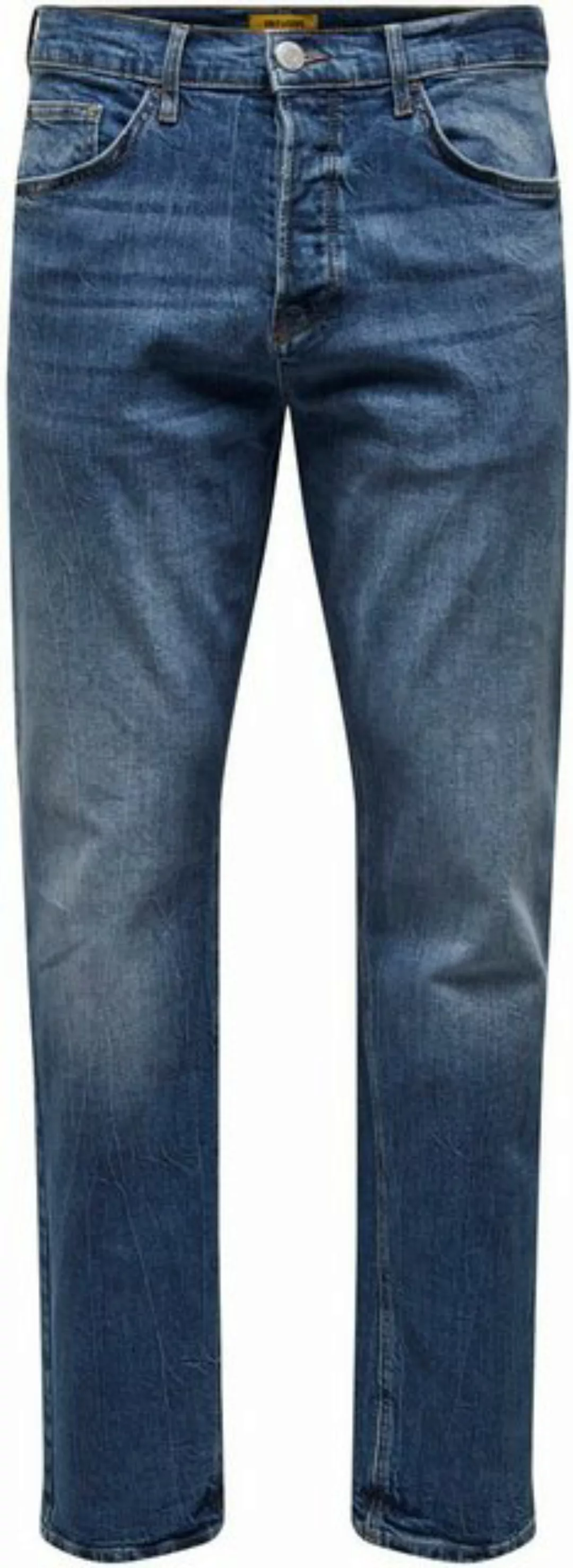 Only & Sons Herren Jeans ONSAVI COMFORT 4935 - Relaxed Fit - Blau - Dark Me günstig online kaufen