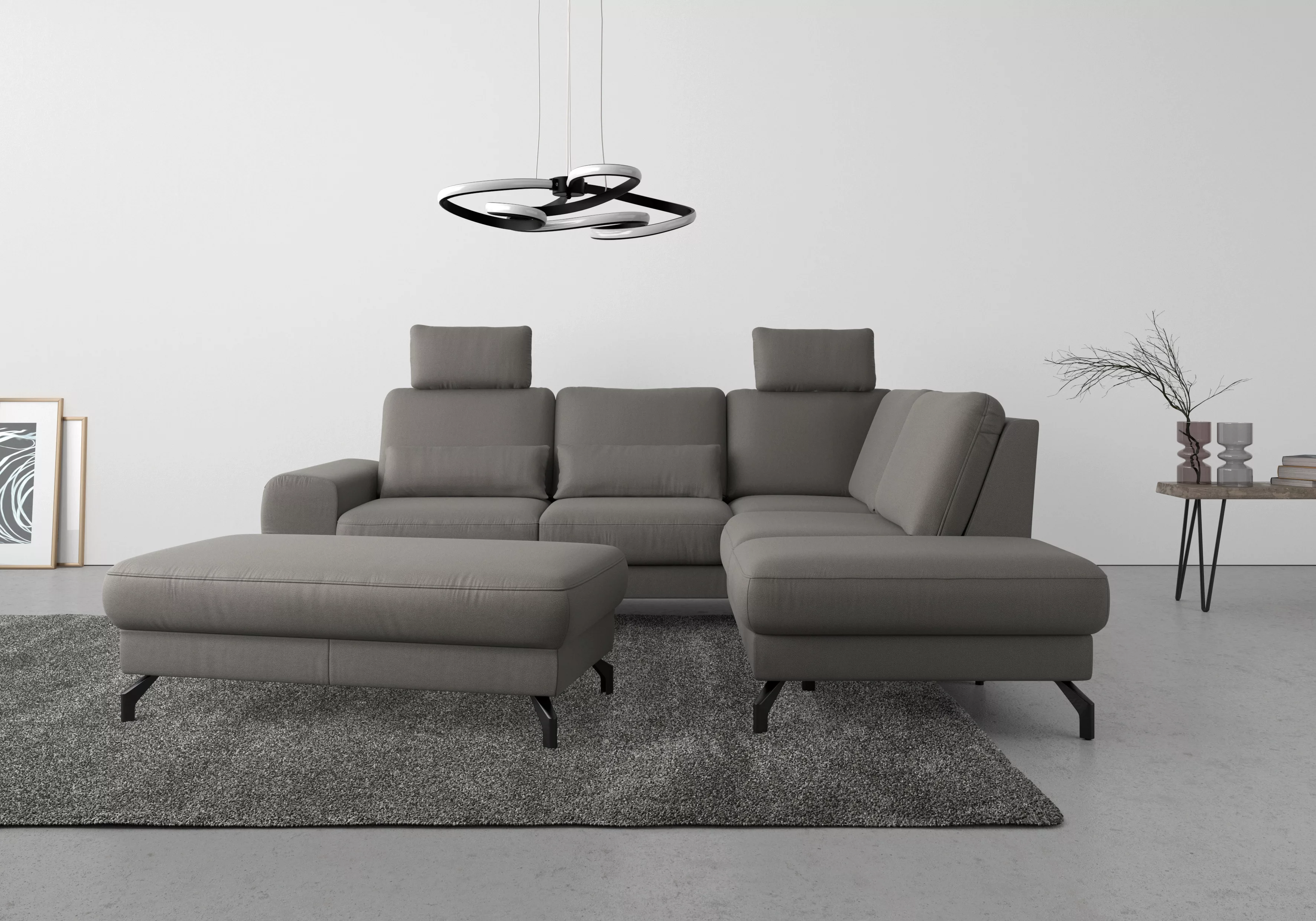 sit&more Ecksofa "Cinturo L-Form", inklusive Sitztiefenverstellung und Fede günstig online kaufen