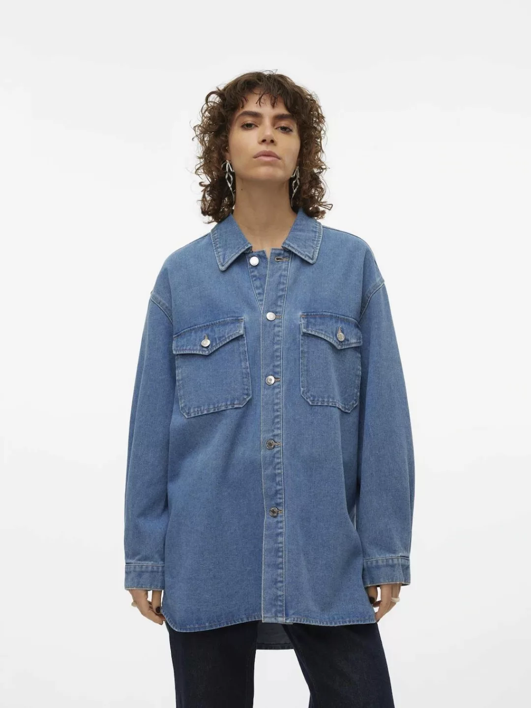 Vero Moda Jeansbluse "VMNAYA OVERSIZED DENIM SHIRT MIX NOOS" günstig online kaufen