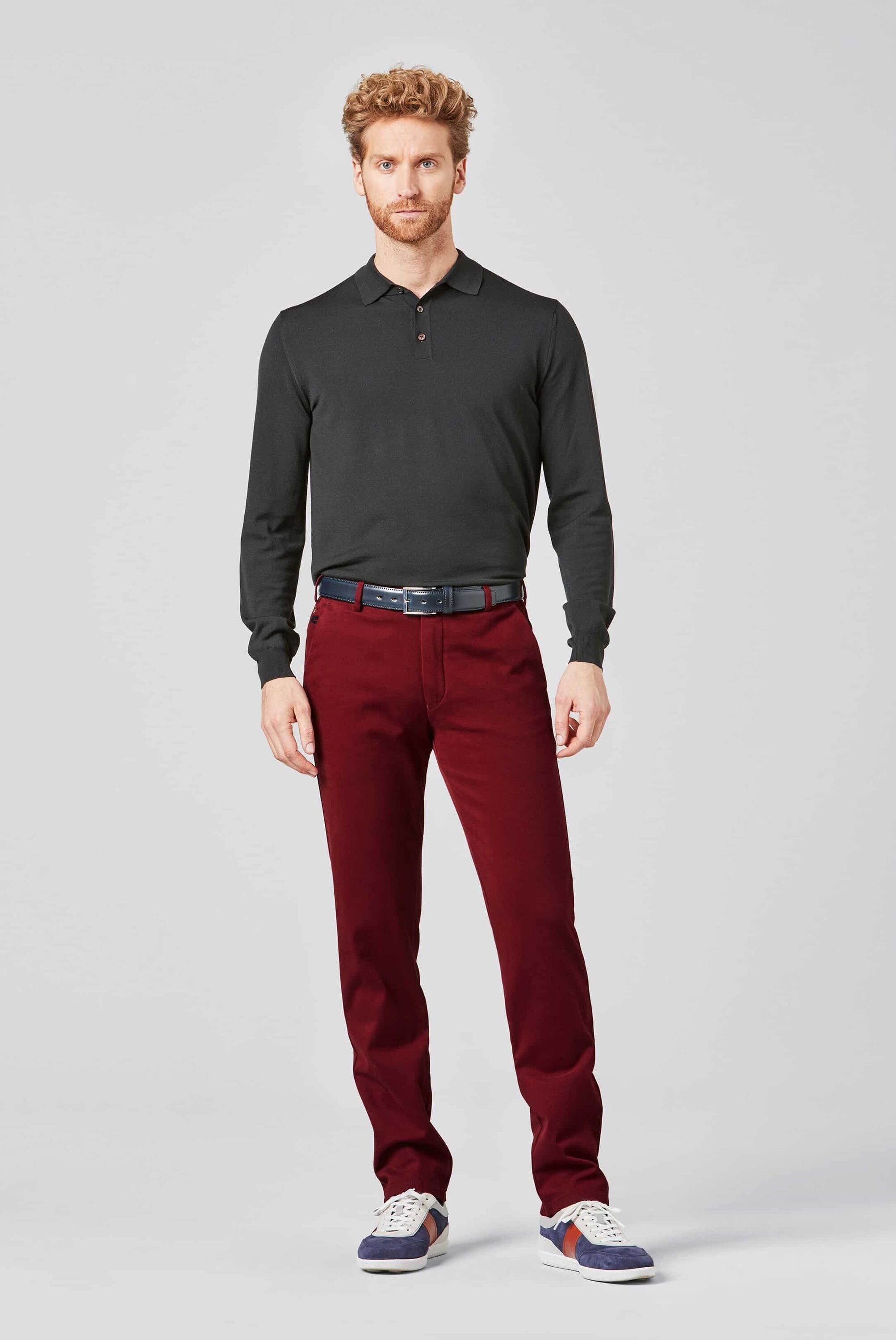 MEYER Chinos "Bonn", Super-Stretch Winter Twill günstig online kaufen