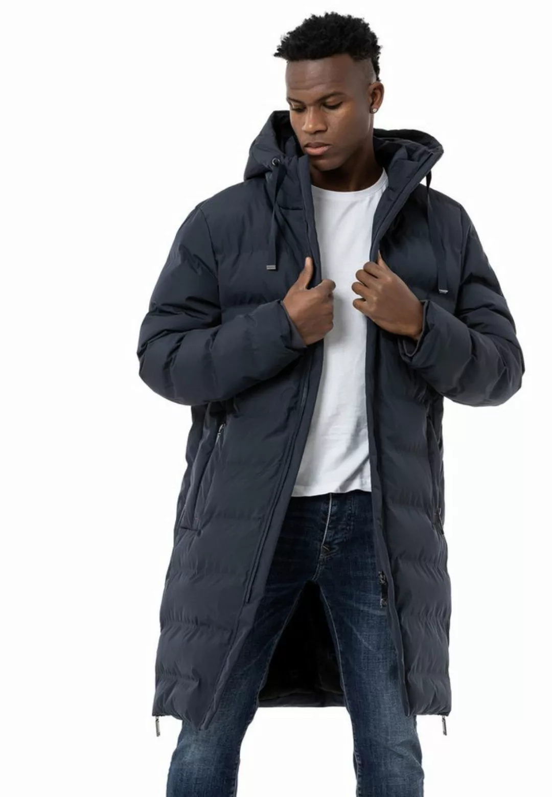 RedBridge Winterjacke gefütterter Parka mit Kapuze Premium Qualität günstig online kaufen