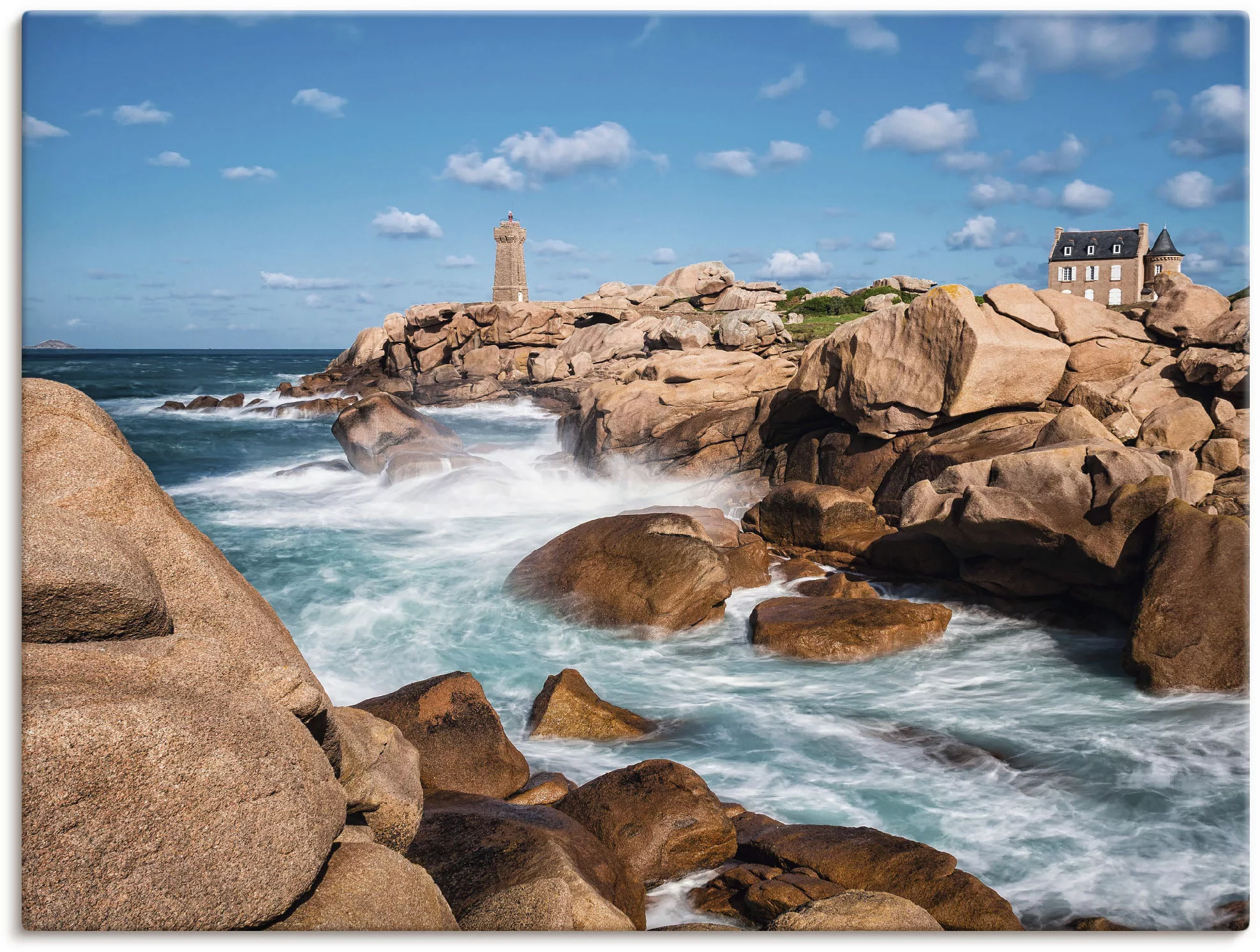 Artland Wandbild "Atlantikküste Bretagne bei Ploumanach", Küste, (1 St.), a günstig online kaufen