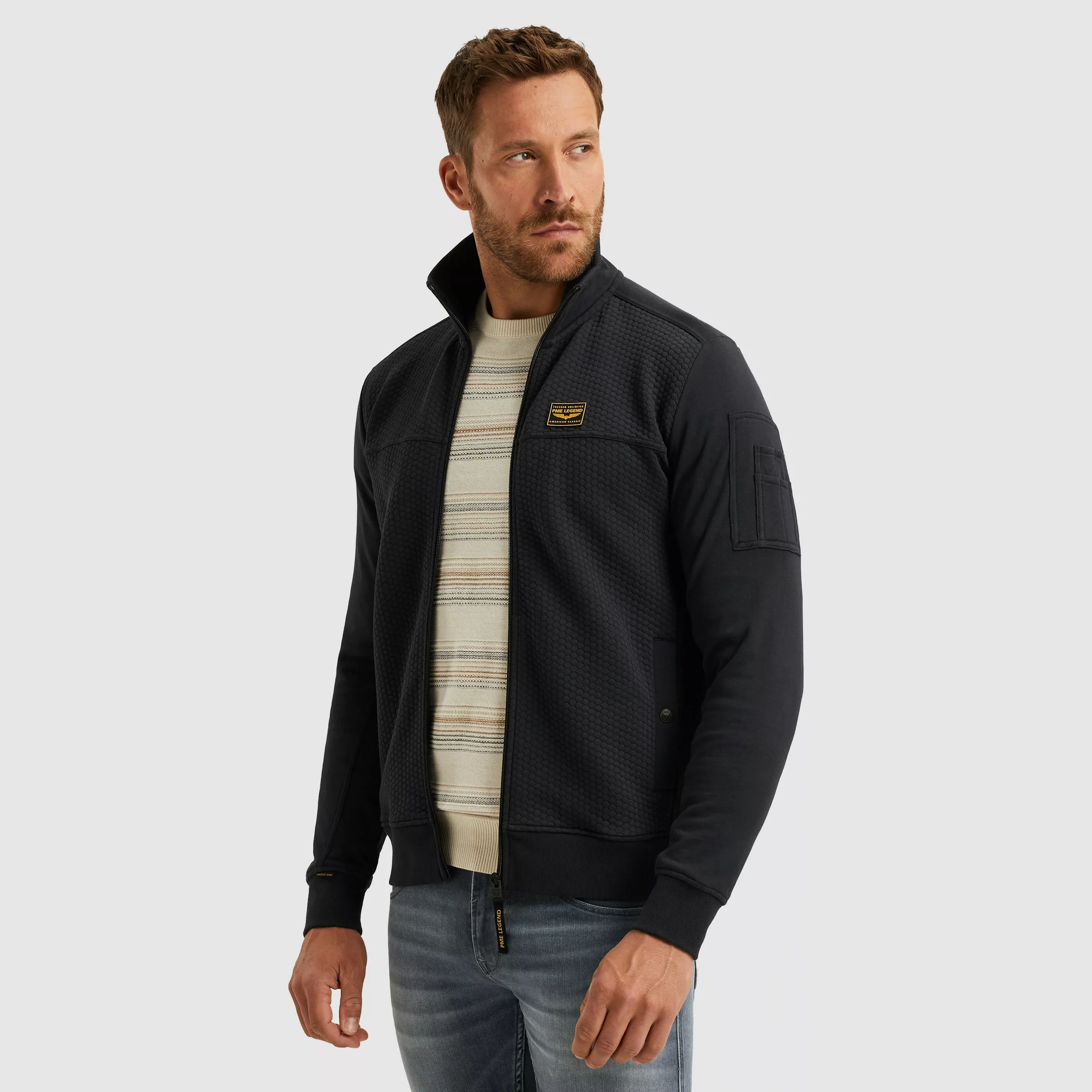 PME LEGEND Sweatjacke, mit Logo Stickerei günstig online kaufen