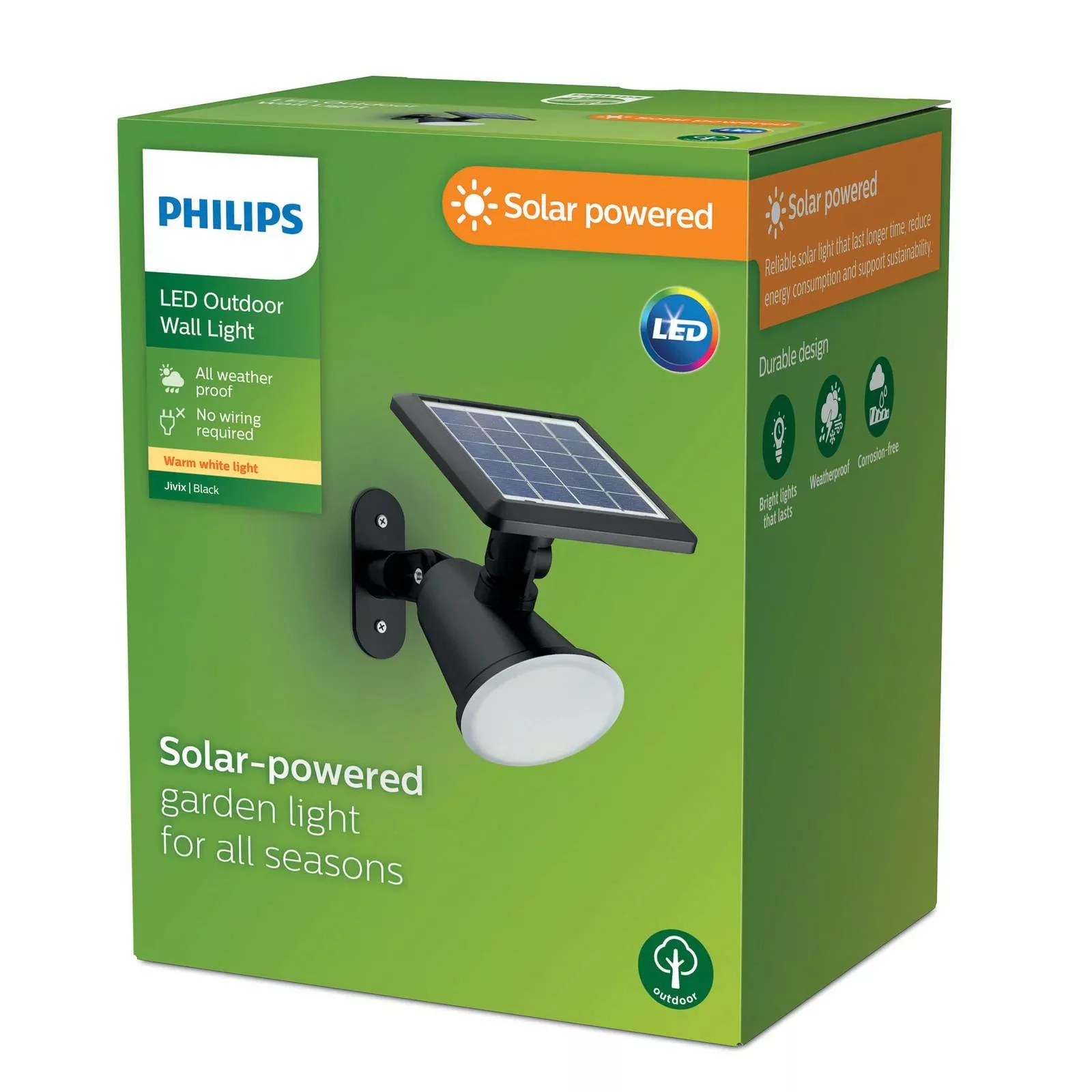 Philips LED-Solar-Wandleuchte Jivix günstig online kaufen