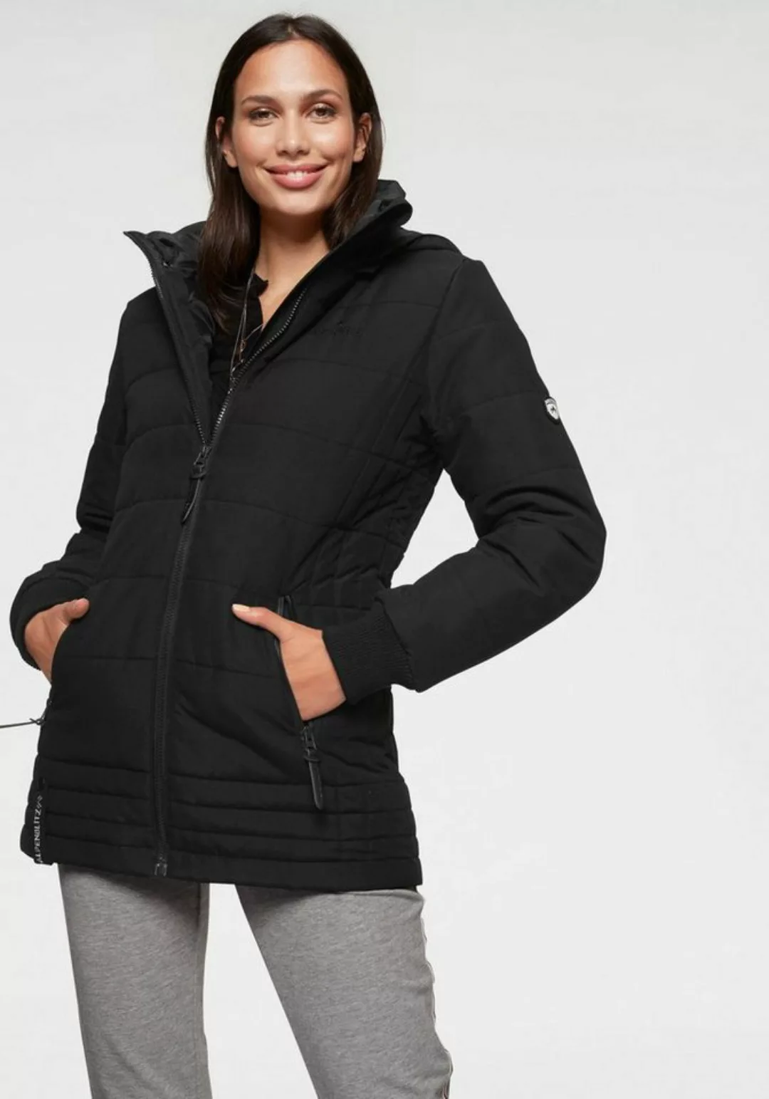 ALPENBLITZ Steppjacke Flockenwirbel moderne Winterjacke mit abnehmbarer Kap günstig online kaufen