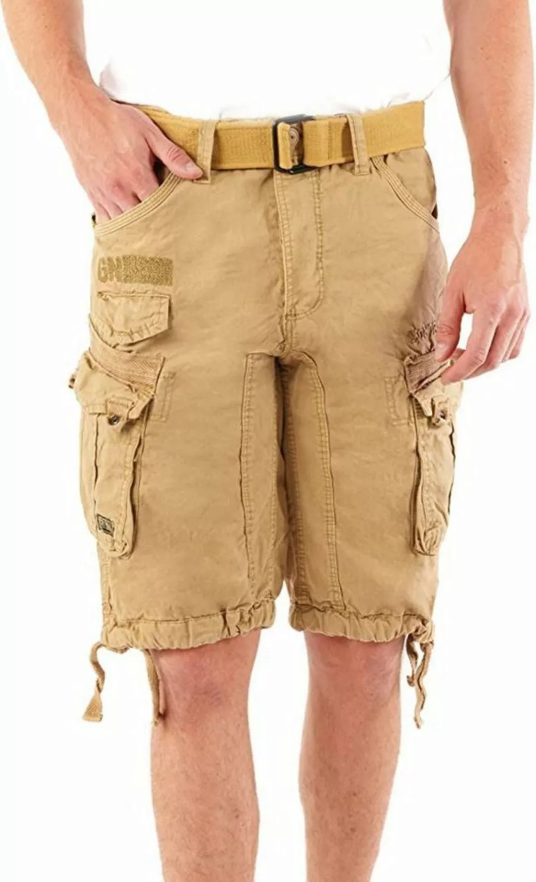 Geographical Norway Cargoshorts Herren kurze Hose Brpanoramique Neu Beige ( günstig online kaufen