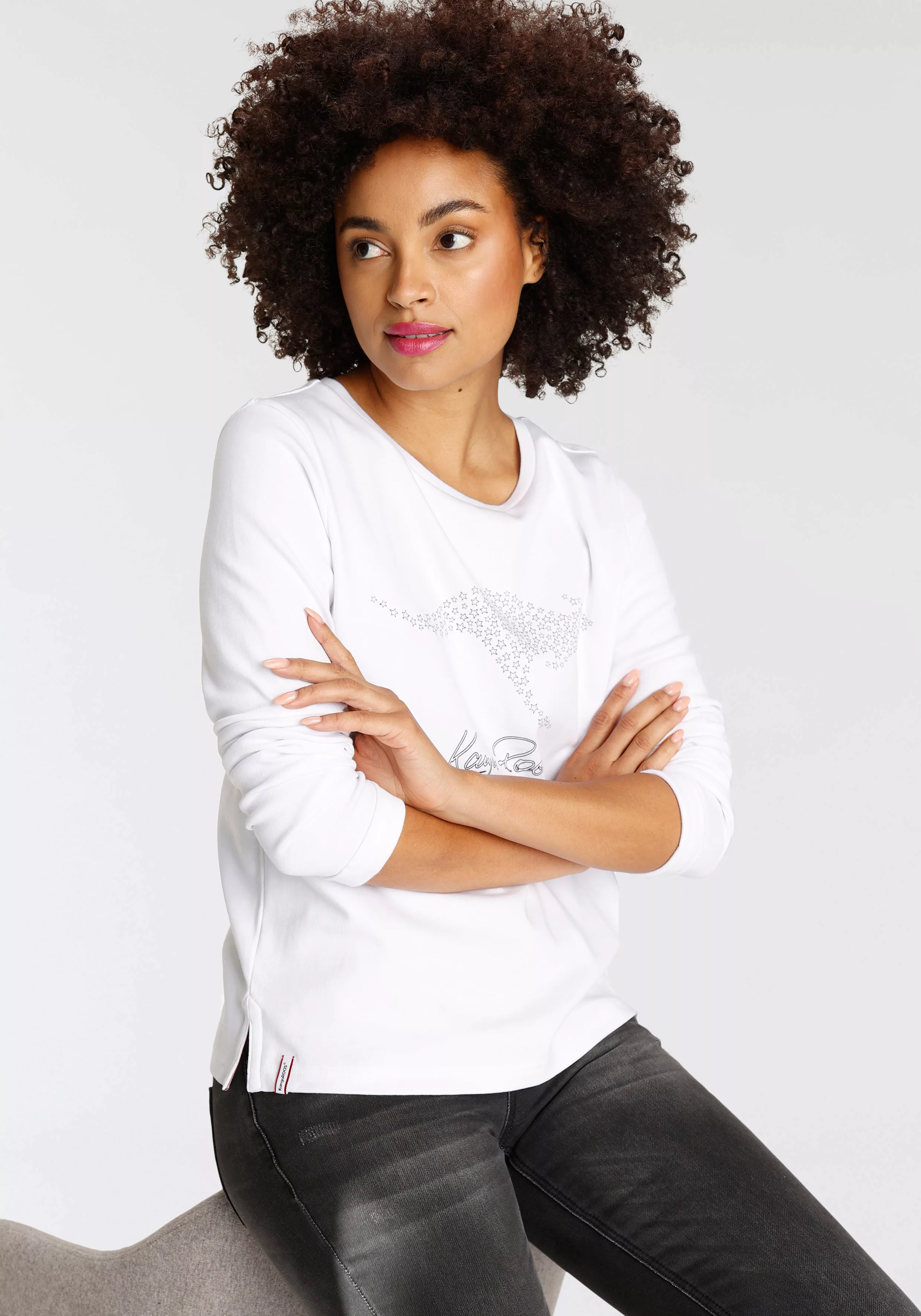 KangaROOS Sweatshirt mit großem Logo-Aufdruck günstig online kaufen