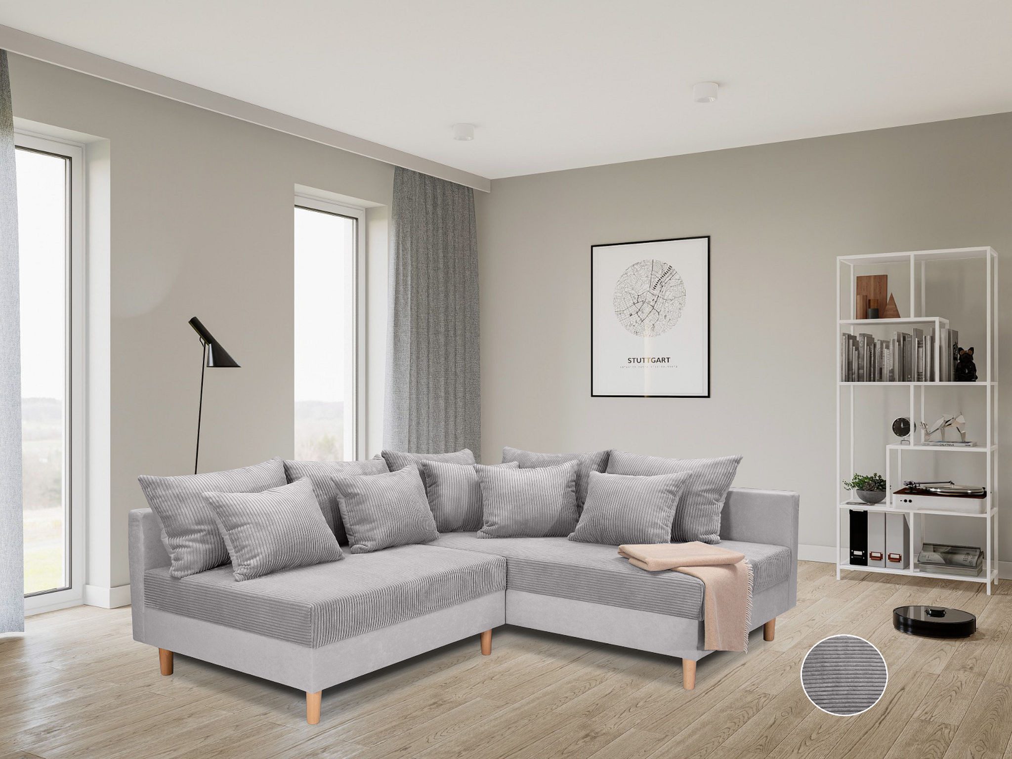 COLLECTION AB Ecksofa "L-Form", Ecksofa,Ottomane rechte Seite montierbar,Ko günstig online kaufen