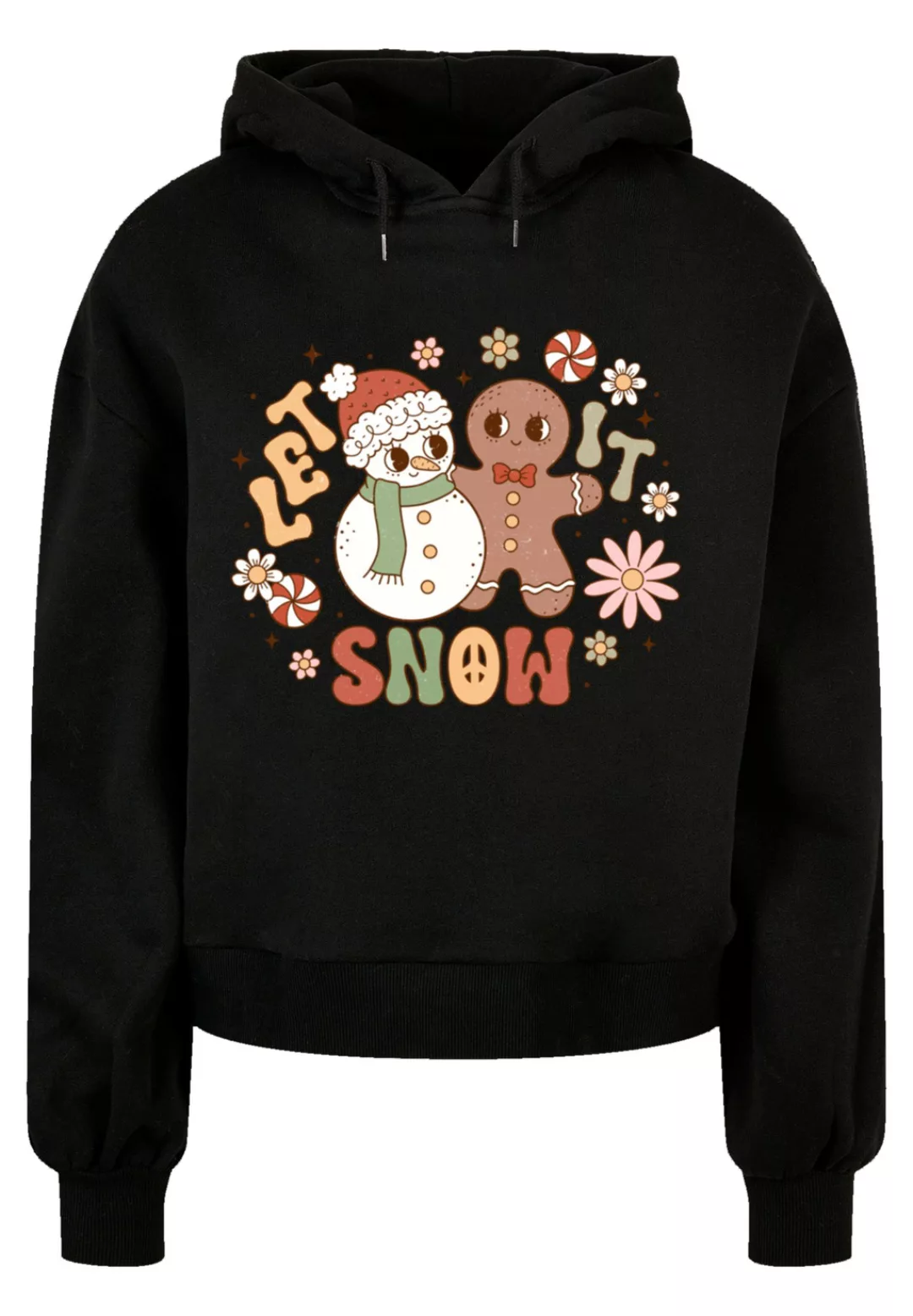 F4NT4STIC Kapuzenpullover "Let It Snow Groovy Weihnachten Gingerbread", Pre günstig online kaufen