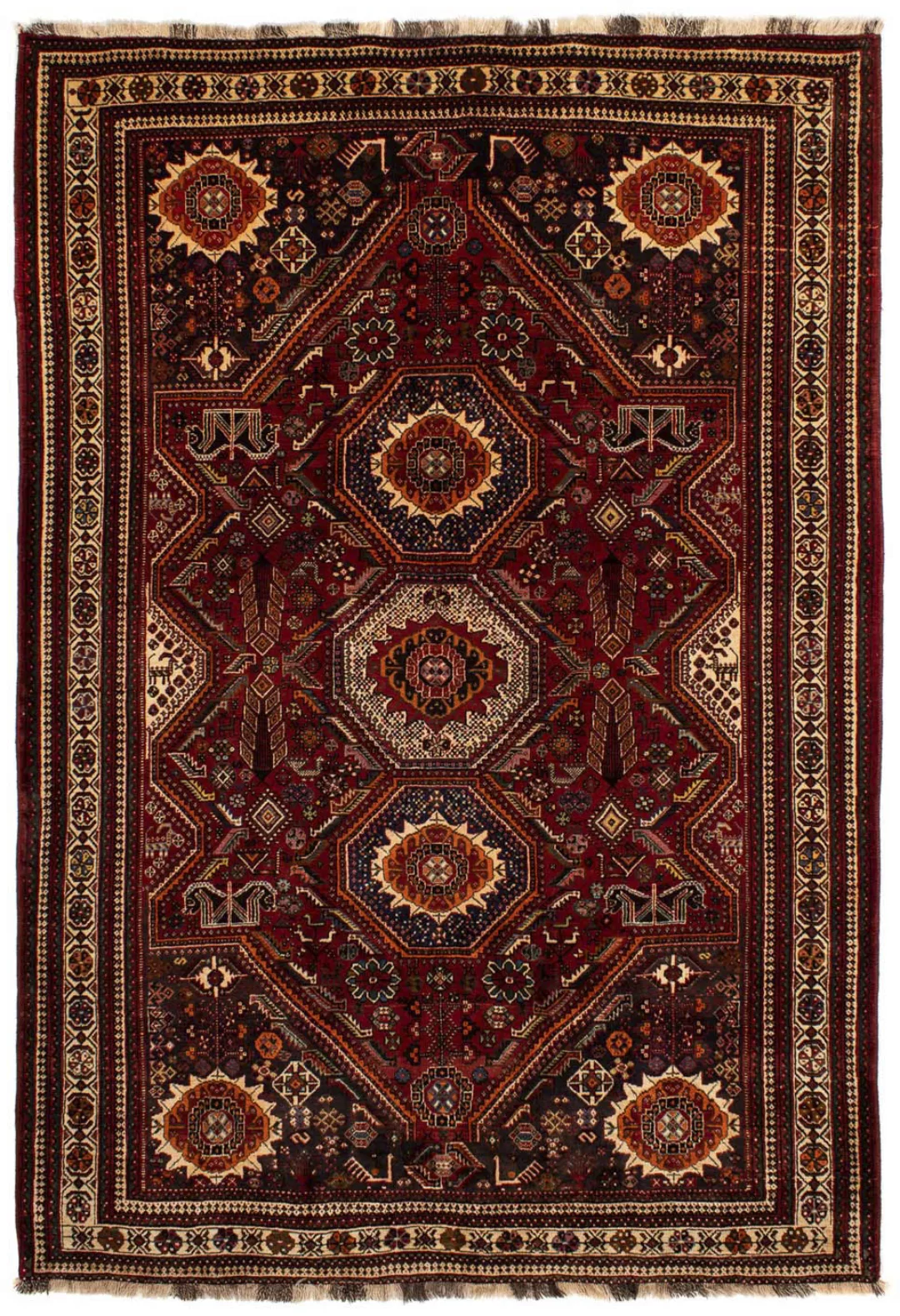 morgenland Orientteppich »Perser - Nomadic - 310 x 210 cm - dunkelrot«, rec günstig online kaufen