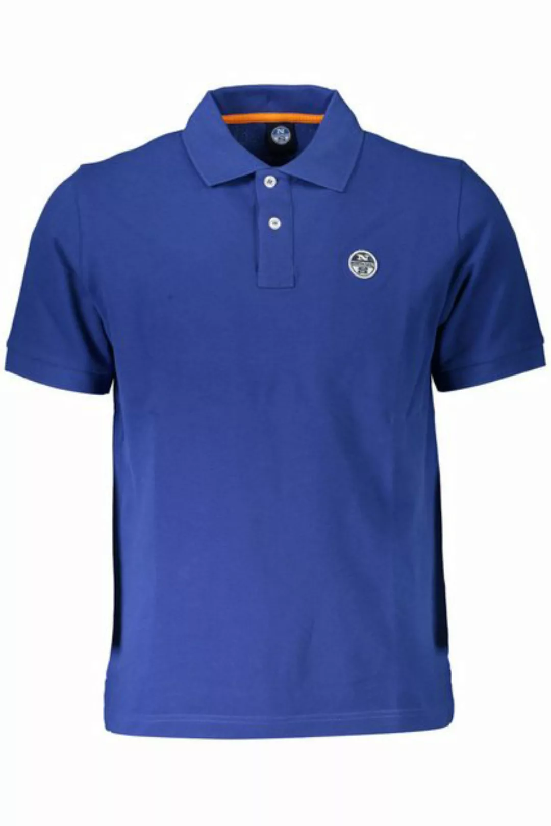 North Sails Poloshirt Herren Poloshirt Blau mit Applikation und Logo - günstig online kaufen