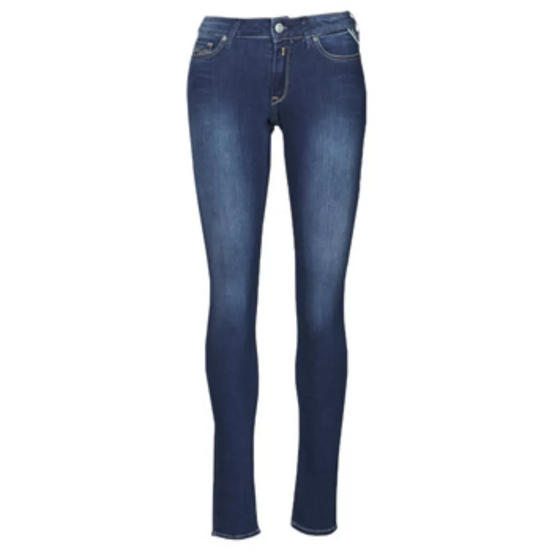 Replay Damen Jeans New Luz - Skinny Fit - Blau - Medium Blue günstig online kaufen