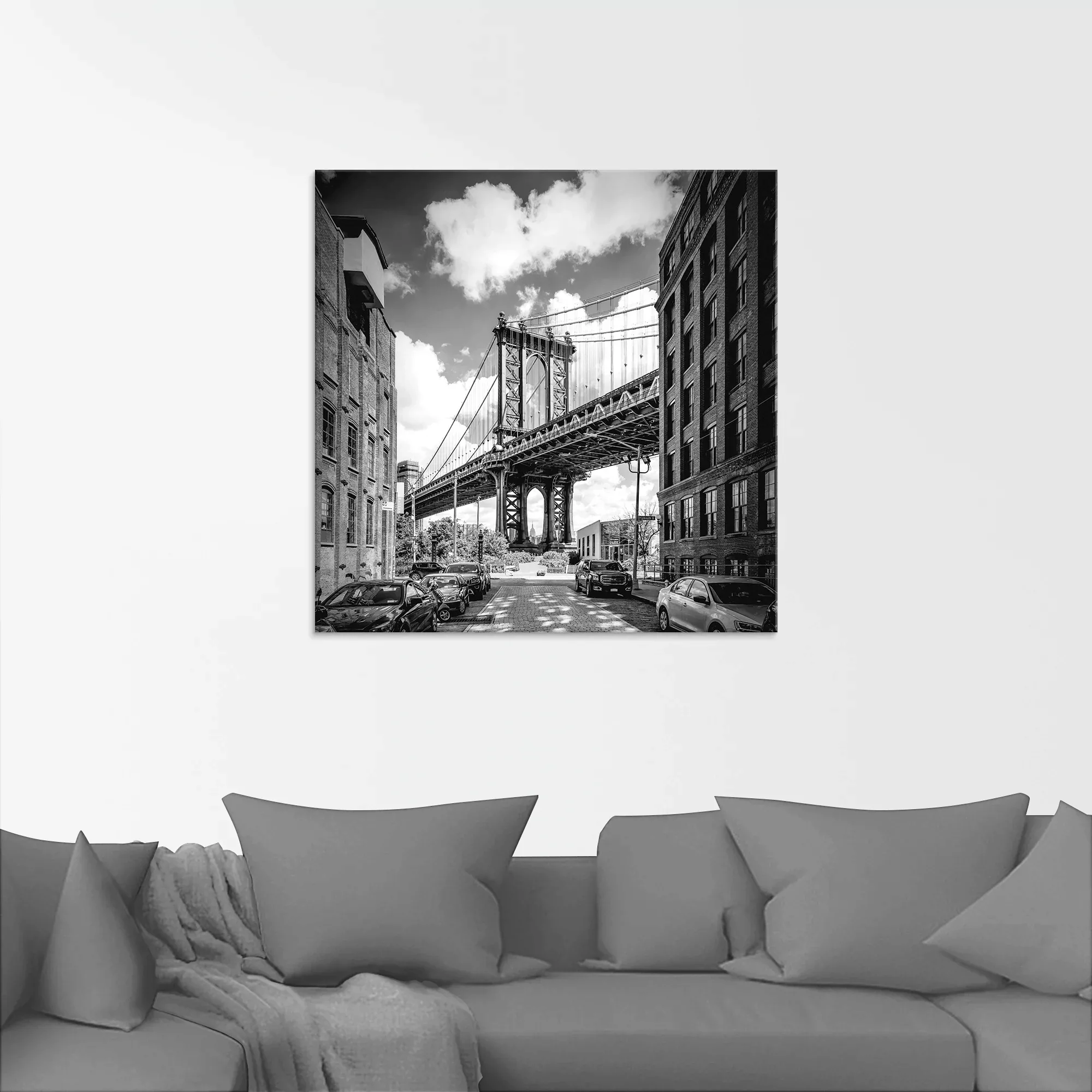 Artland Glasbild "New York City Manhattan Bridge I", Amerika, (1 St.), in v günstig online kaufen