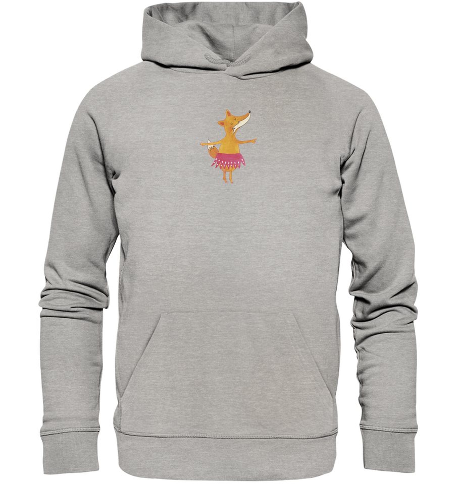 Mr. & Mrs. Panda Hoodie Größe XL Fuchs Ballerina - Heather Grey - Geschenk, günstig online kaufen