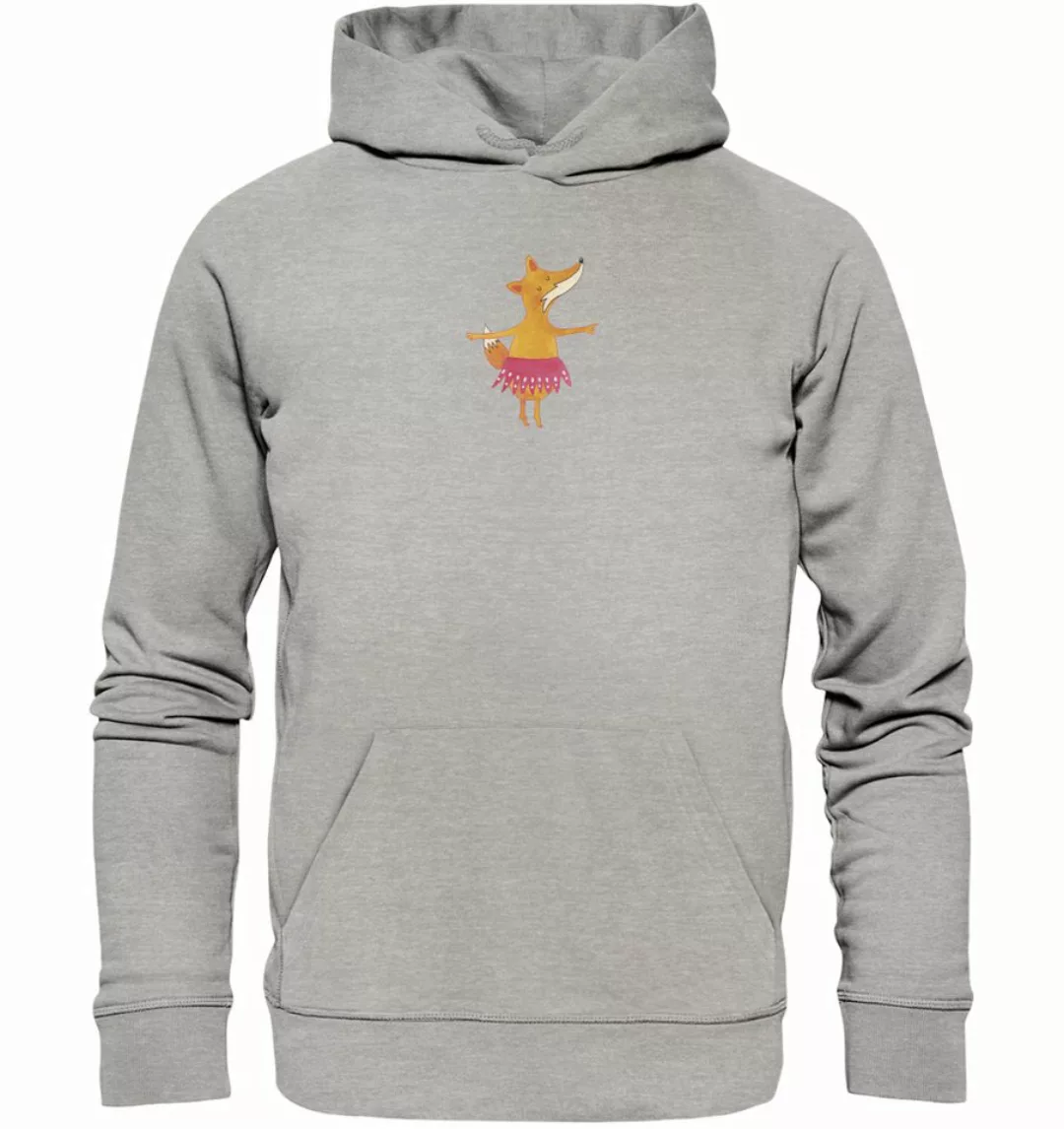 Mr. & Mrs. Panda Hoodie Größe XXL Fuchs Ballerina - Heather Grey - Geschenk günstig online kaufen