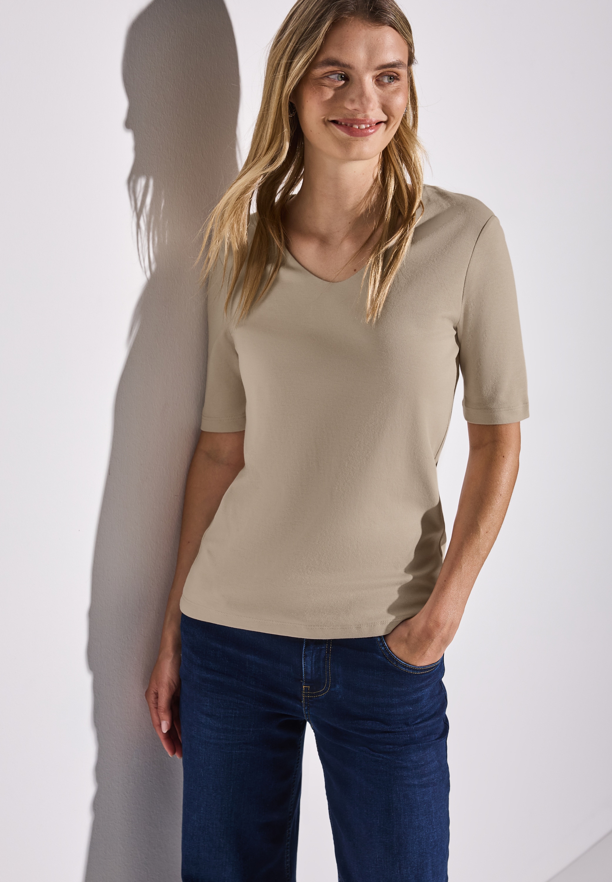 STREET ONE T-Shirt, im soften Baumwoll-Mix günstig online kaufen