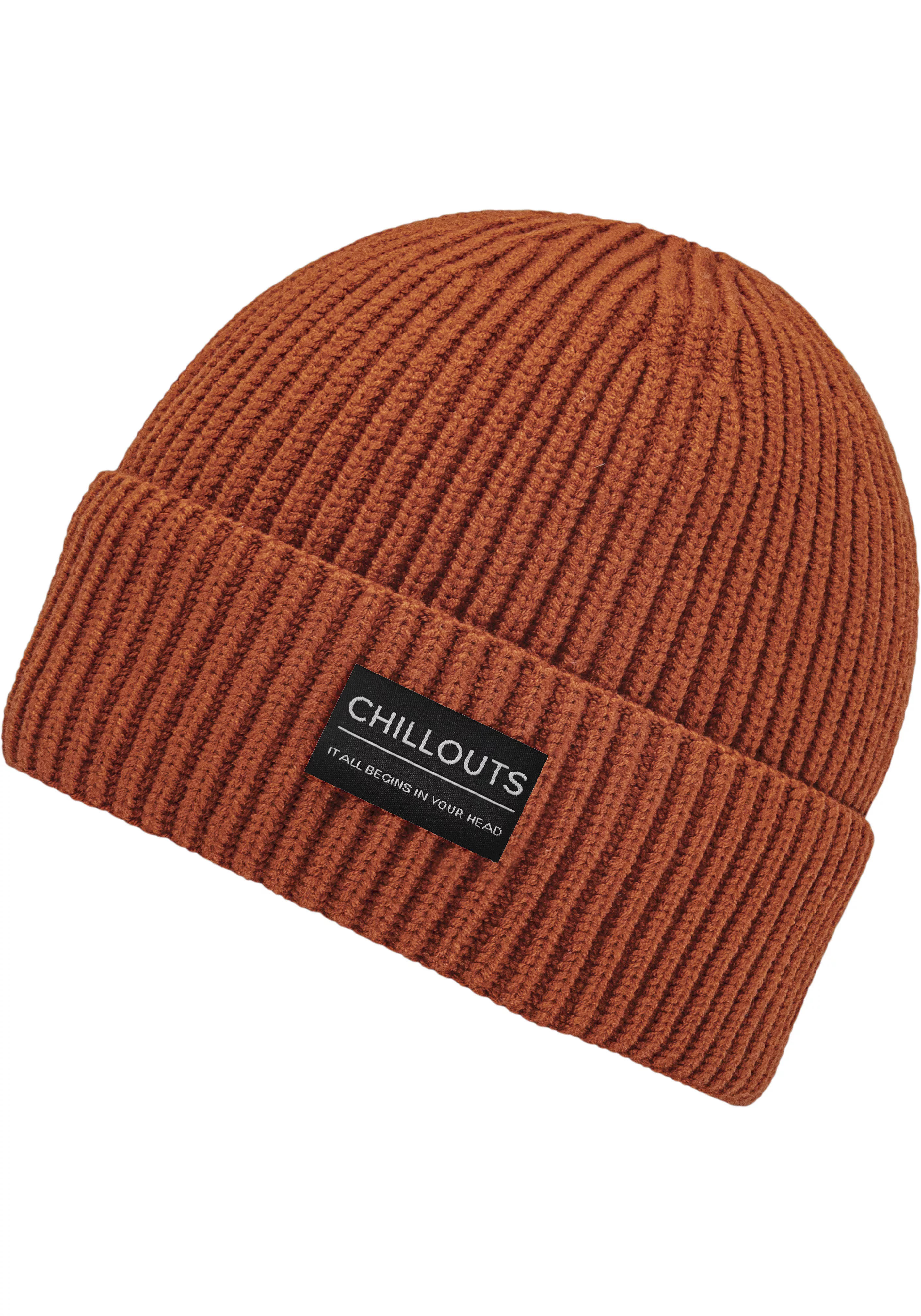 chillouts Strickmütze "Caleb Hat", In Rippenstrick-Optik günstig online kaufen