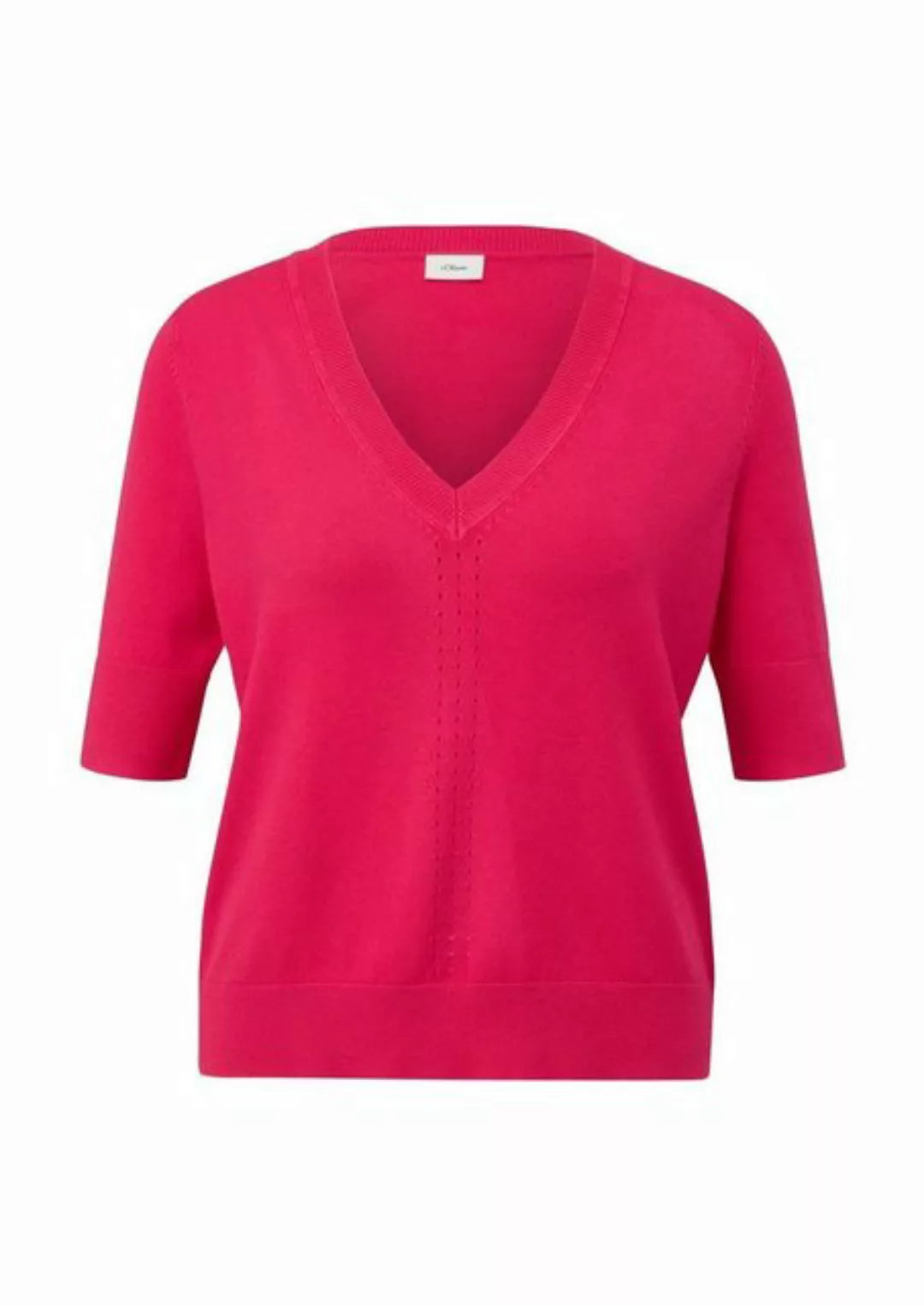 s.Oliver BLACK LABEL Sweatshirt Strickpullover, LILAC/PINK günstig online kaufen