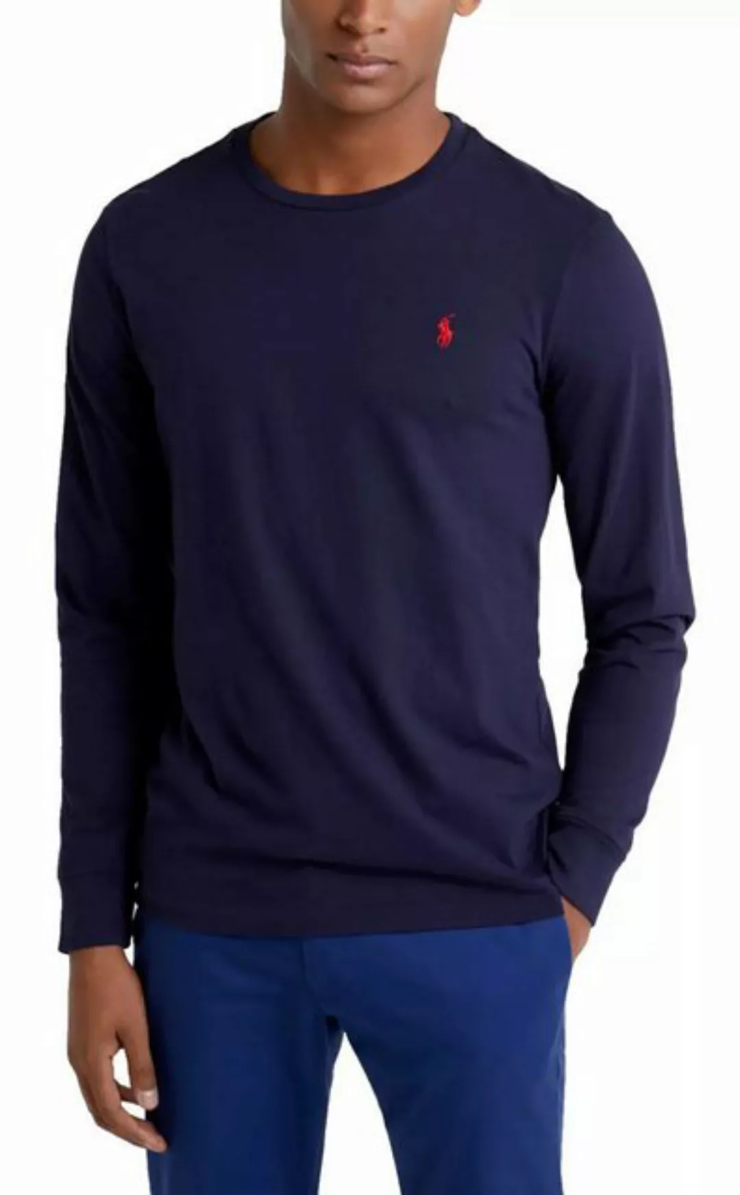 Polo Ralph Lauren Langarmshirt Longsleeve Custom Slim Fit Gerippten Bündche günstig online kaufen