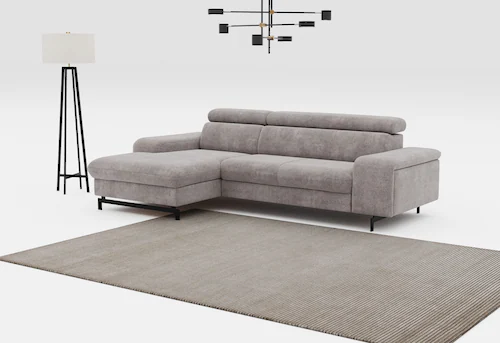 COTTA Ecksofa "Emma L-Form", mit Kopfteilverstellung, wahlweise mit Bettfun günstig online kaufen