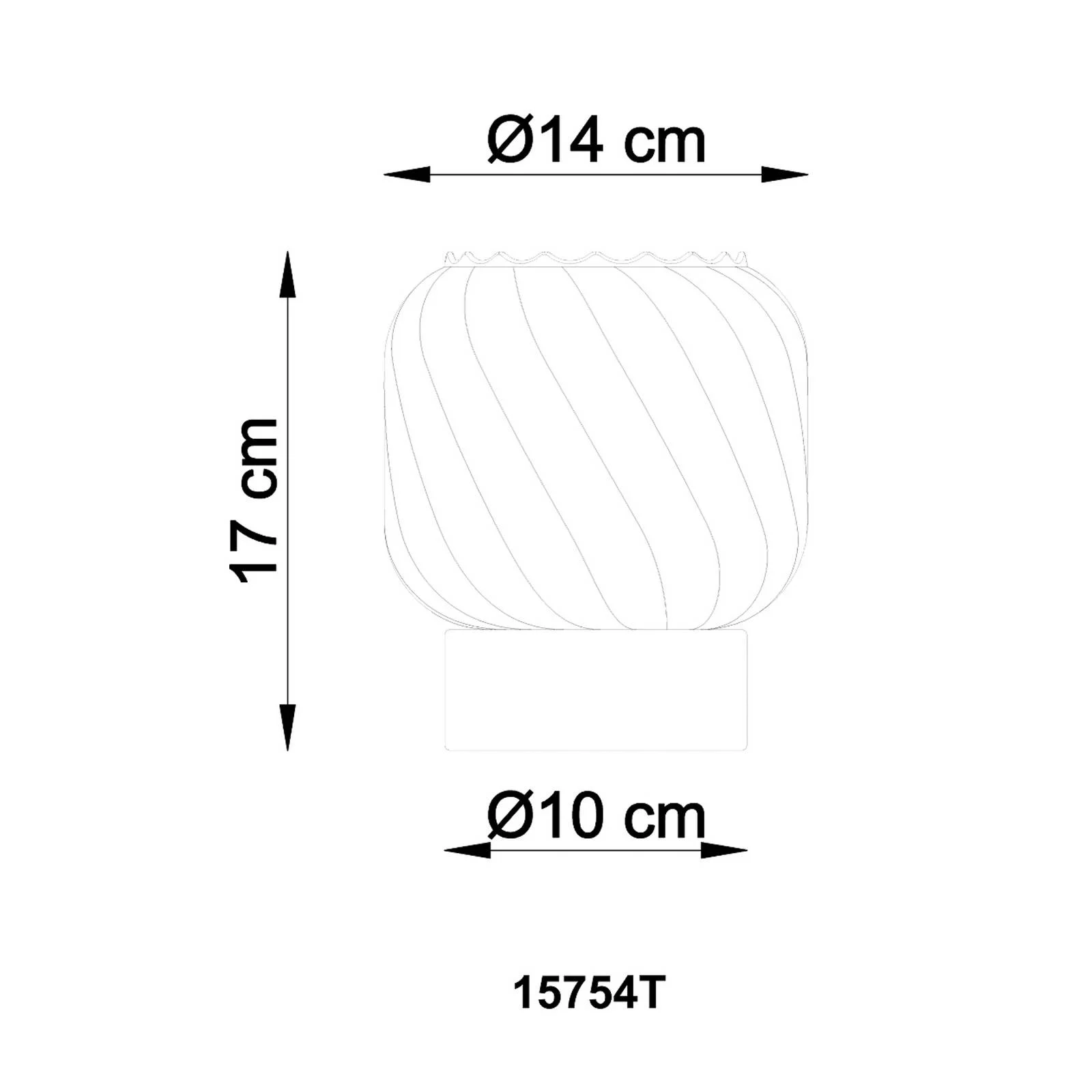 Tischlampe Xia, Höhe 17 cm, rauchgrau, Glas günstig online kaufen