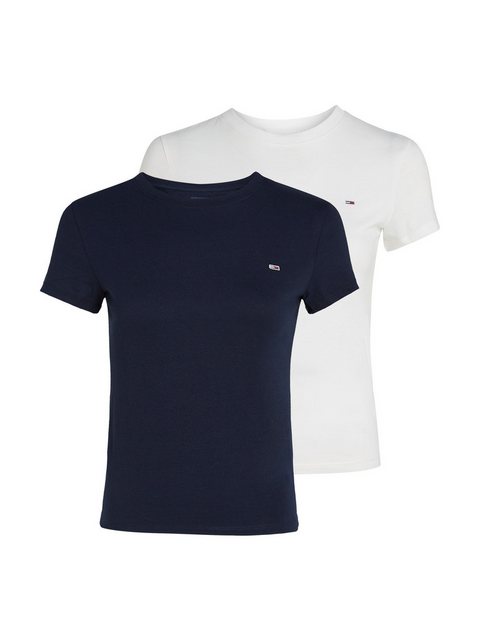 Tommy Jeans T-Shirt TJW 2PACK C-NECK TEE (Packung, 2-tlg., 2er) mit Logo-St günstig online kaufen