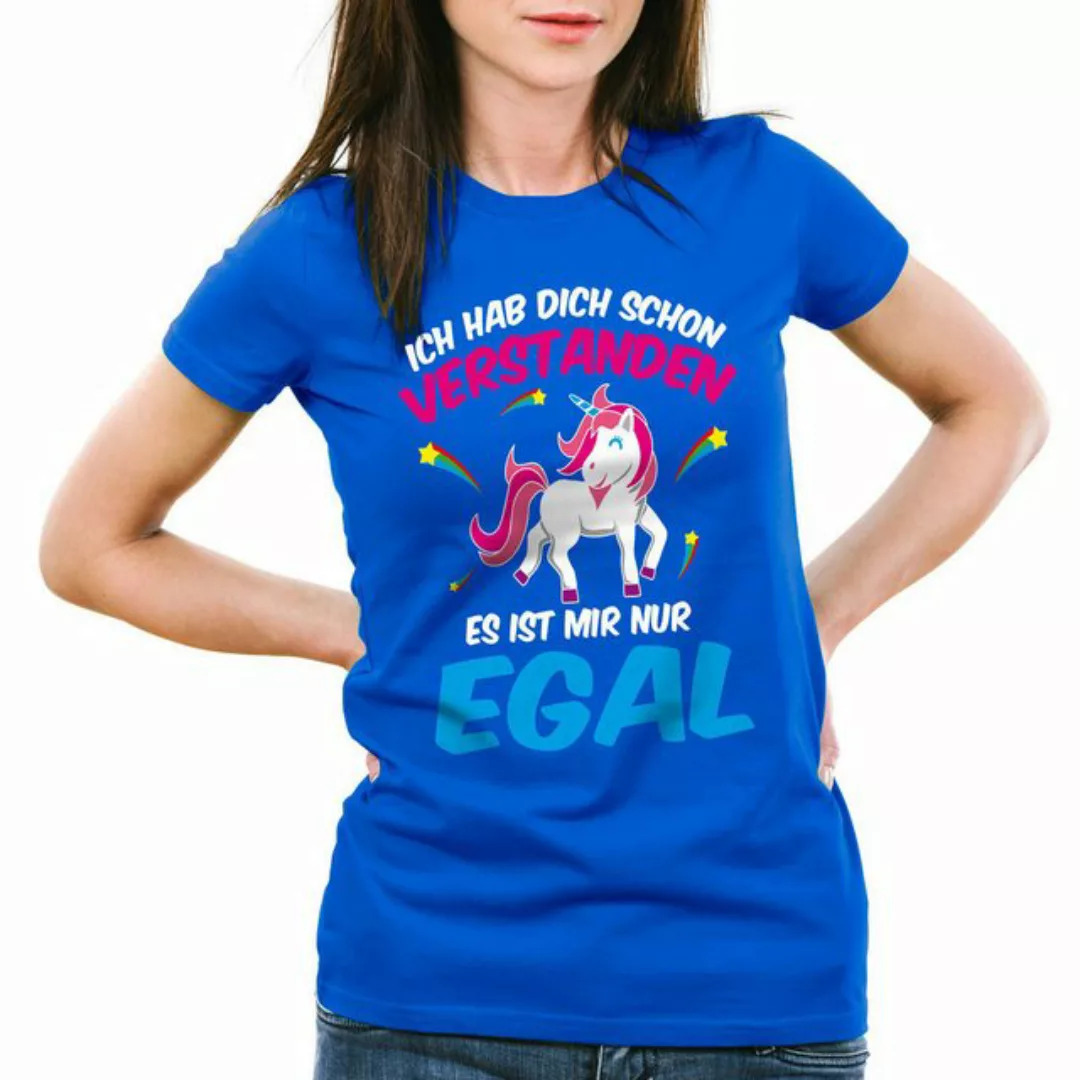 style3 T-Shirt Ich hab dich schon verstanden nur egal Einhorn Unicorn Fun S günstig online kaufen