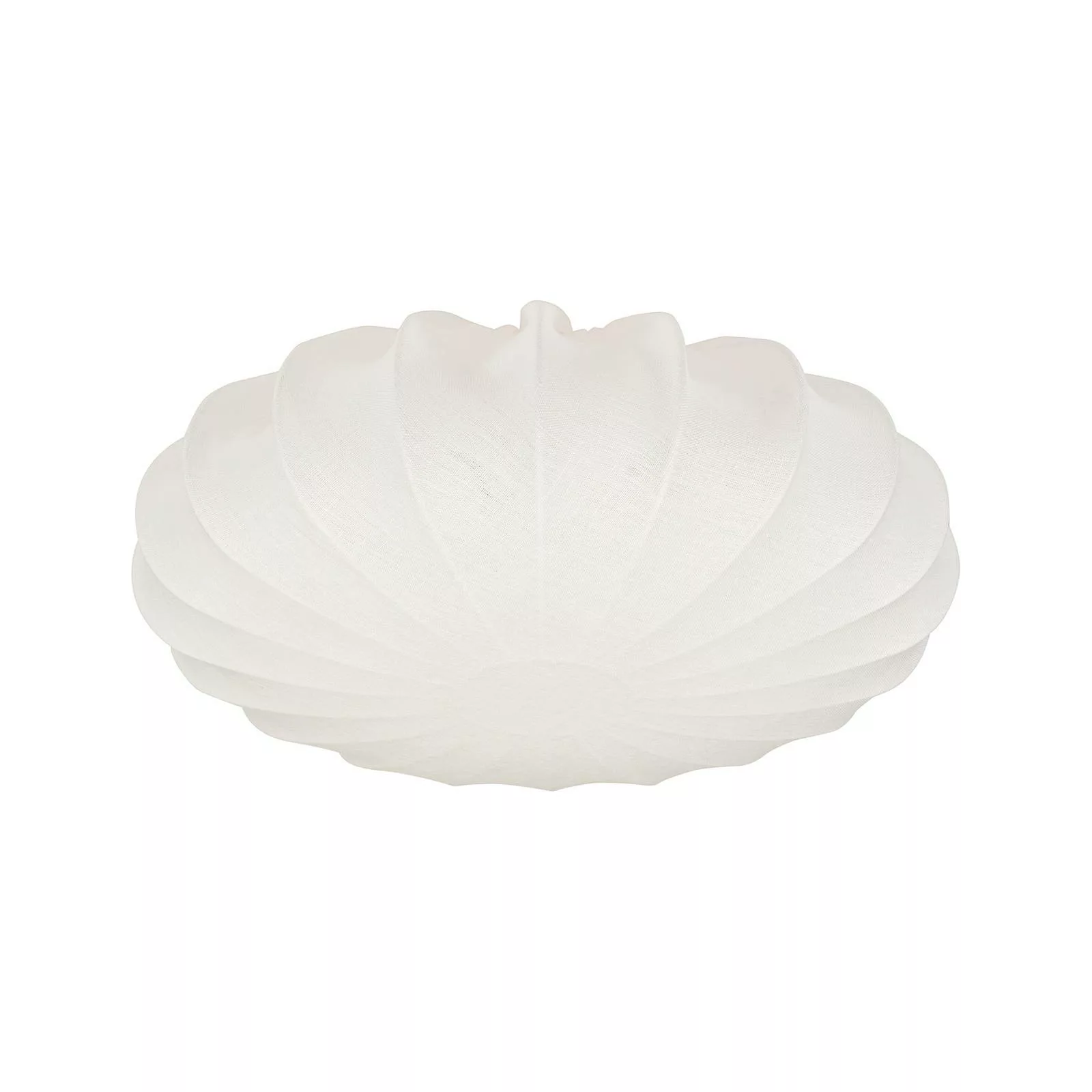 PR Home Deckenleuchte Plafond, Leinentextil, Ø 42 cm, weiß günstig online kaufen