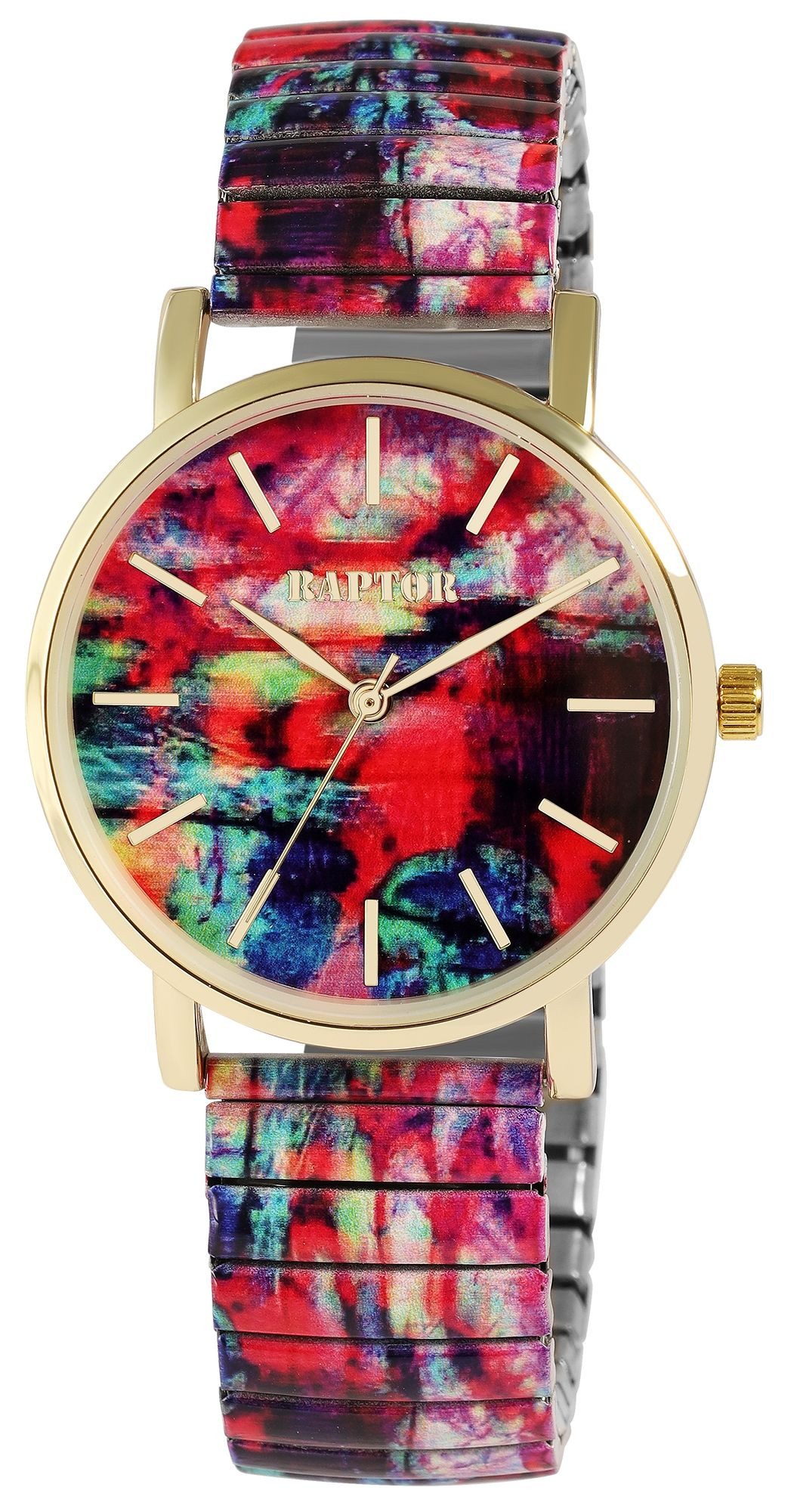Raptor Quarzuhr Colorful Edition mit Edelstahlzugarmband, günstig online kaufen