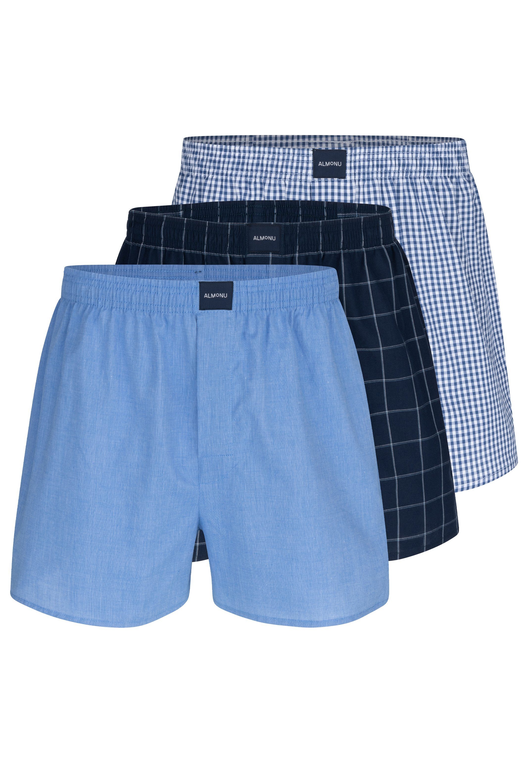 Almonu Boxershorts 6er Pack Web (Spar-Set, günstig online kaufen