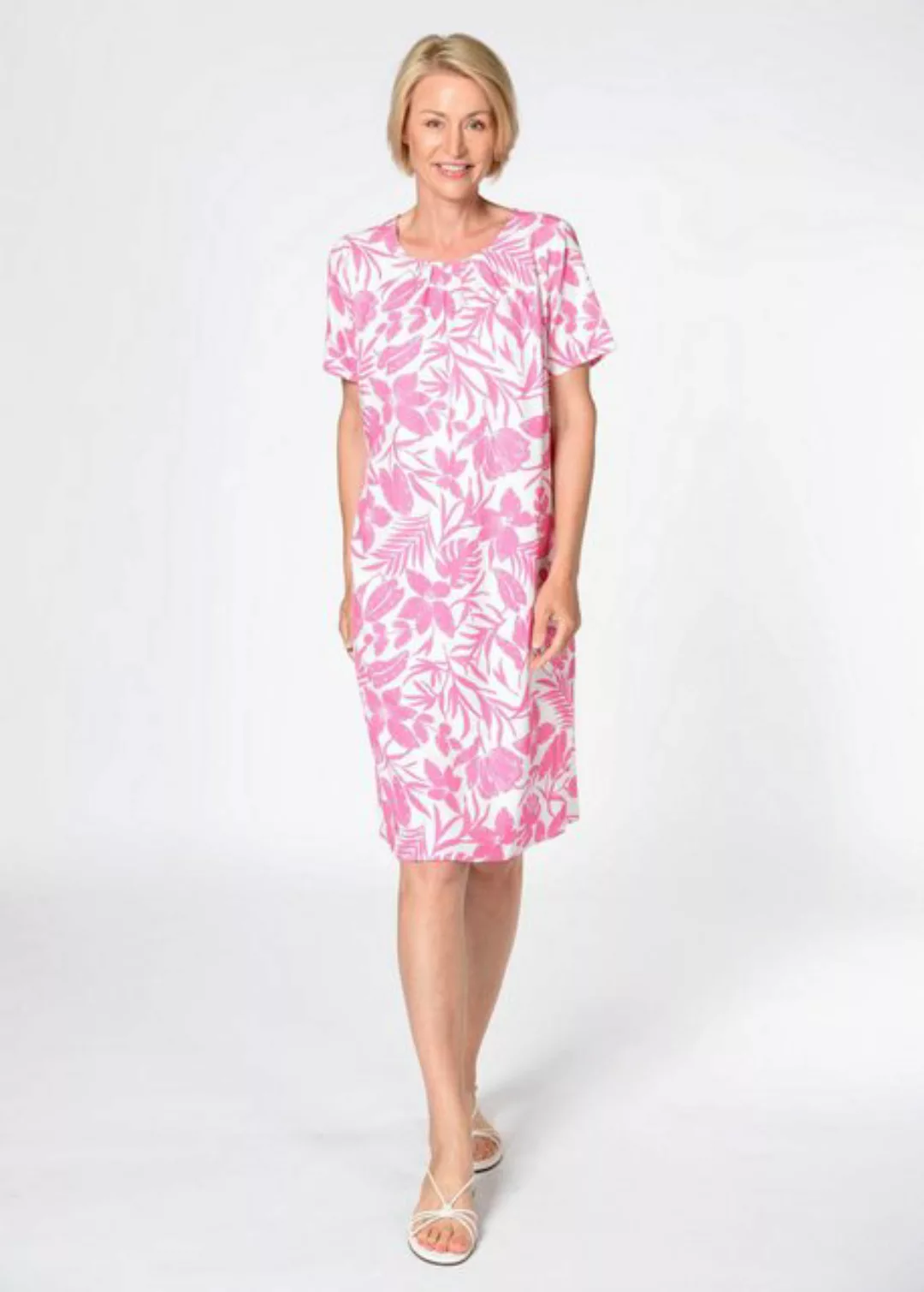 Clarina Sommerkleid Kleid, 1/2-Arm, Alloverprint günstig online kaufen