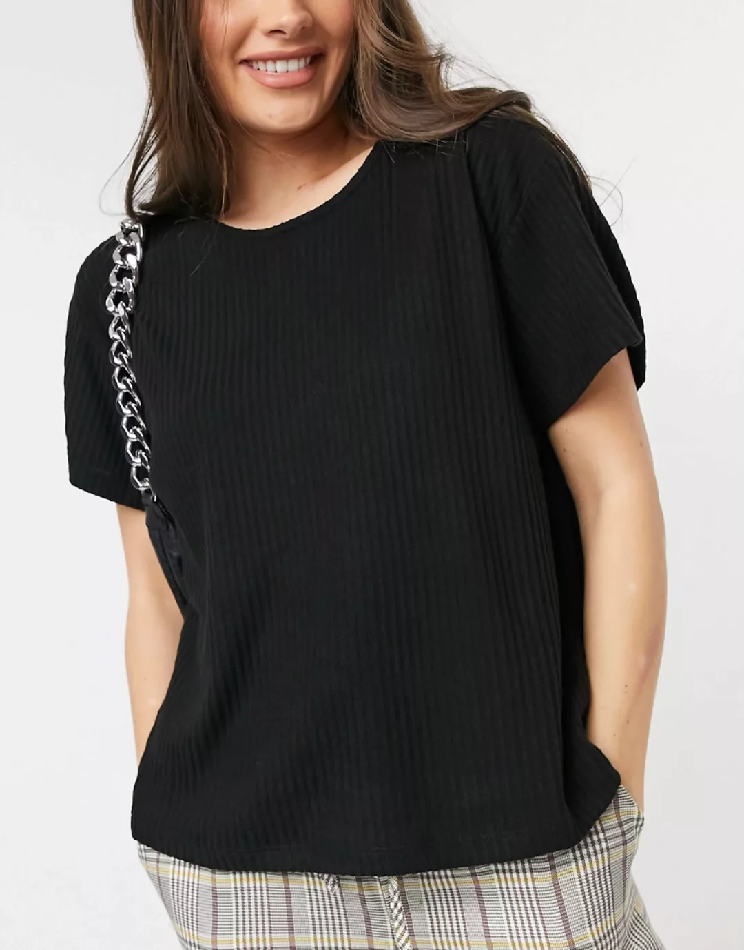 ASOS DESIGN – Mix & Match – Legeres Pyjama-T-Shirt aus geripptem Jersey und günstig online kaufen